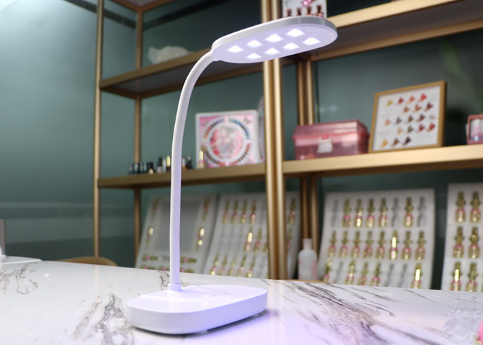 LED Nail Lamp Rechargeable Cordless UV Mini Nail Dryer Portable Nail Tips Glue Curing Lamp Manicure Table Model 12W Rotatable 60s USB Charing Timer Quick Dry for Home DIY Salon