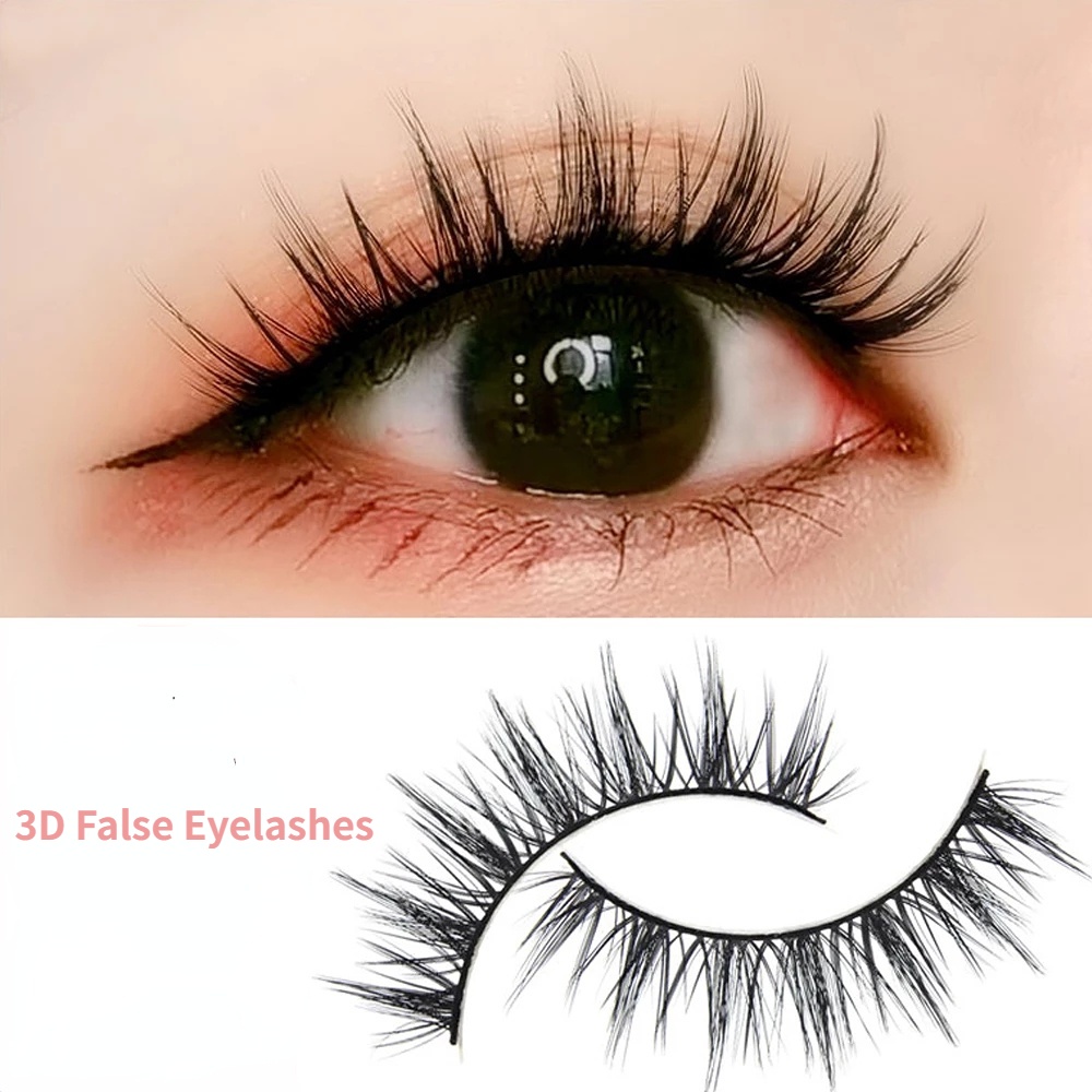 (3D~22) False Eyelashes Curling Fake Lashes for Women 3D Natural Extension Long Fashion Sexy Party Makeup Beauty Tools 9 pairs