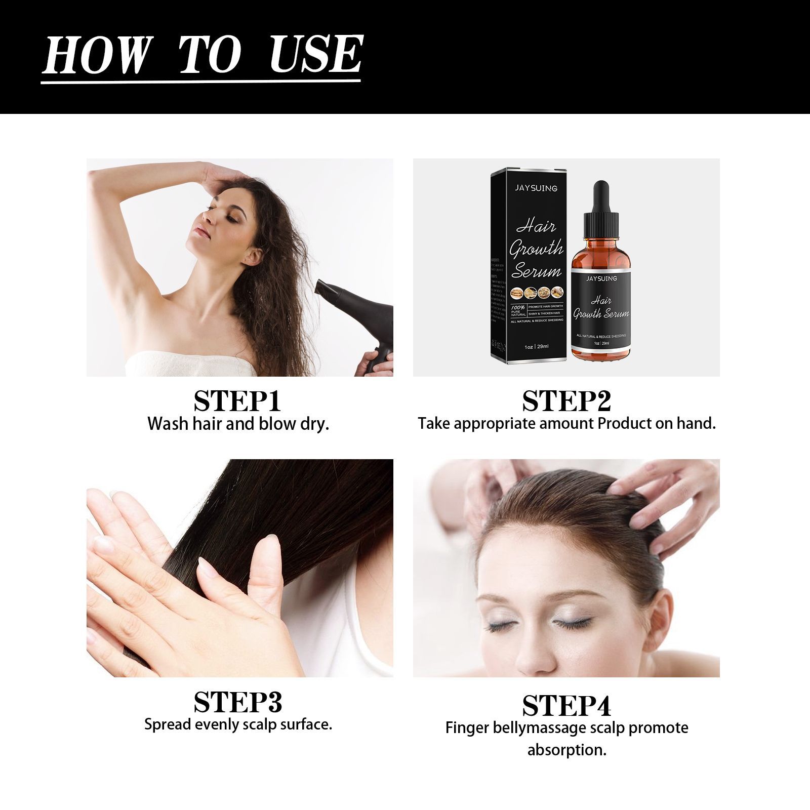 Hair Growth Serum Hair Care Essence Beard Essential Oils Moisturizing Hair Essence Natural Thickening Baldness Unisex