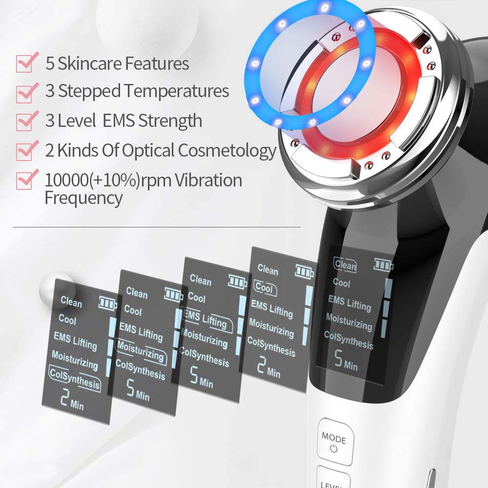 Face Massager Beauty Device for Skin Care Multi Anti-wrinkle High-Frequency EMS Facial Lifting Toning Skin Rejuvenation and Tightening Anti-Aging