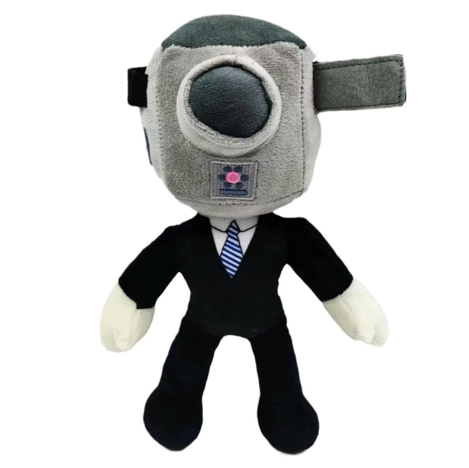 4PCS Skibidi Toilet Plush Toys Speakerman Bosses Plushies Toys Skibidi Toilet Head Plushies Toys for Fans and Friends Beautifully Stuffed Animals Doll Gifts