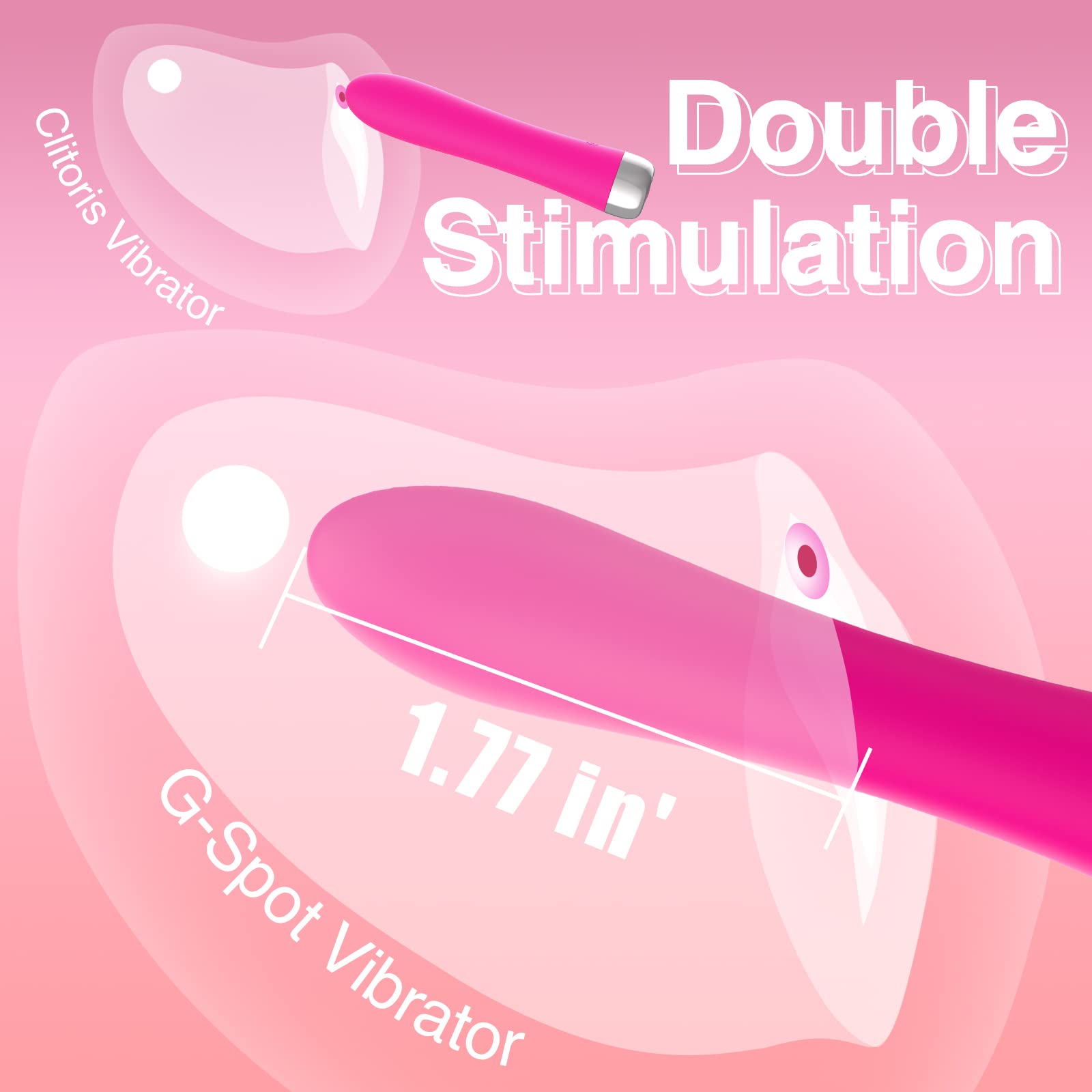 G Spot Vibrator Sex Toys Clitoral Vibrators Adult Toys for Women Clitoris Dildo Clitoralis Stimulator Small Bullet Massager Wand for Couples