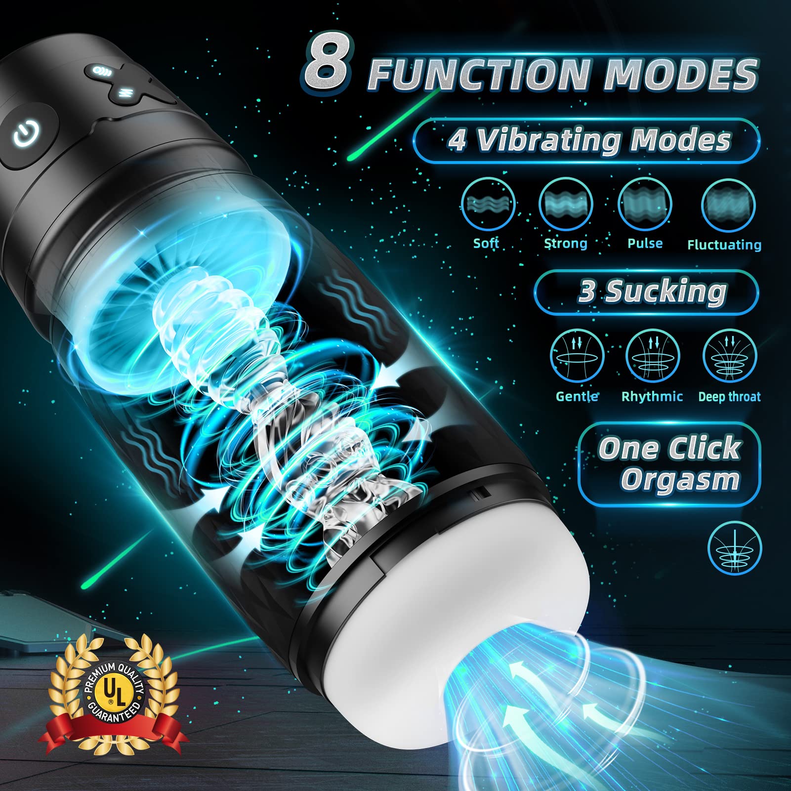 Automatic Male Mastusbator Sex Toys for Men Realistic Textured Vagina Sucking and Vibrating Penis Pump Stimulation Men Masturbation Pocket Pussy Vibrators
