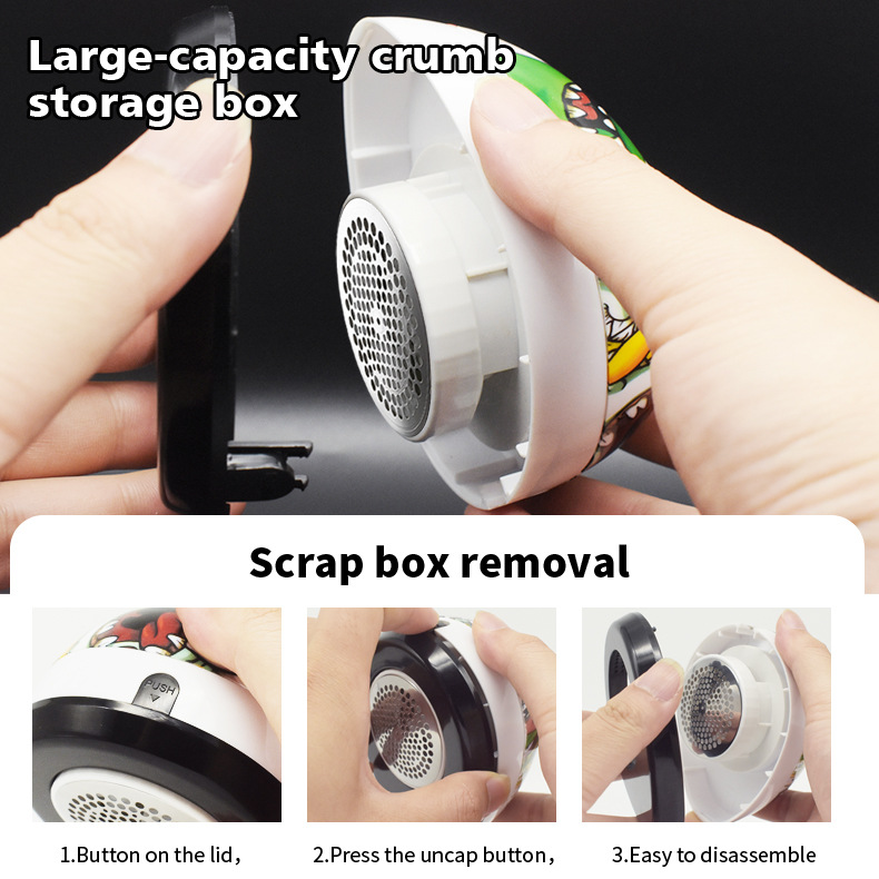 (Style A) Compact Portable Mini Electric Fabric Shaver Cartoon Creative Design for Clothes