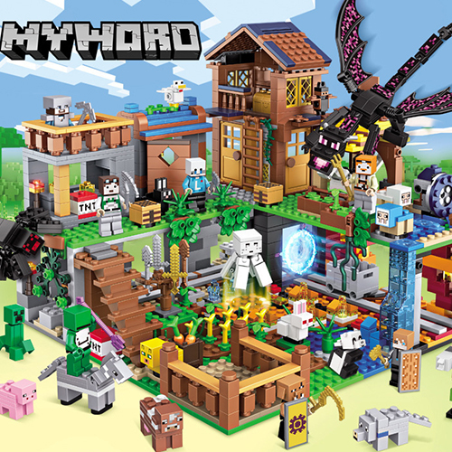 Minecraft The Underworld Building Blocks Set with Minifigures Classic Bricks Construction Toys for Boys Girls Kids Block Play Compatible With Lego
