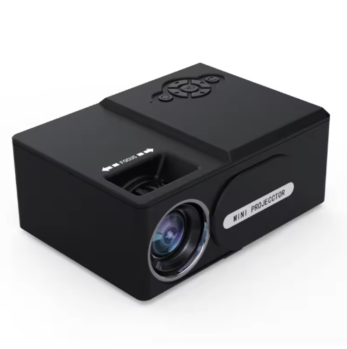 (White) Mini Portable Projector Beam Projector HD Port Support 1080P 4k Resolution Built-in Stereo Home Theater Cinema Projector Electronic LCD Theater