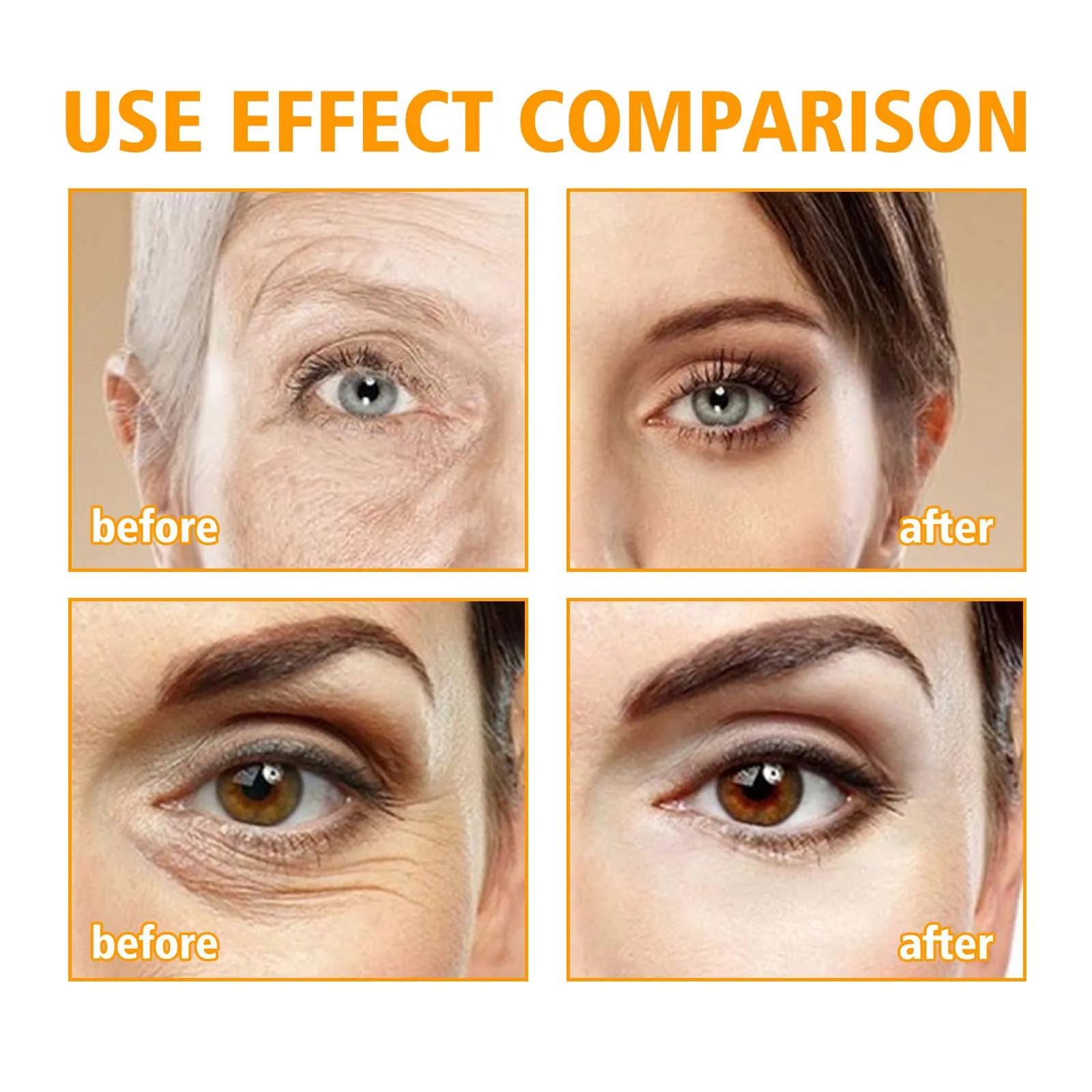HOYGI 5D Peptide Anti Wrinkle Eye Cream Reduces Fine Lines Crows Feet Firming and Smoothing Skin Moisturizing Relieve Eye Puffiness Eye Care 15ml