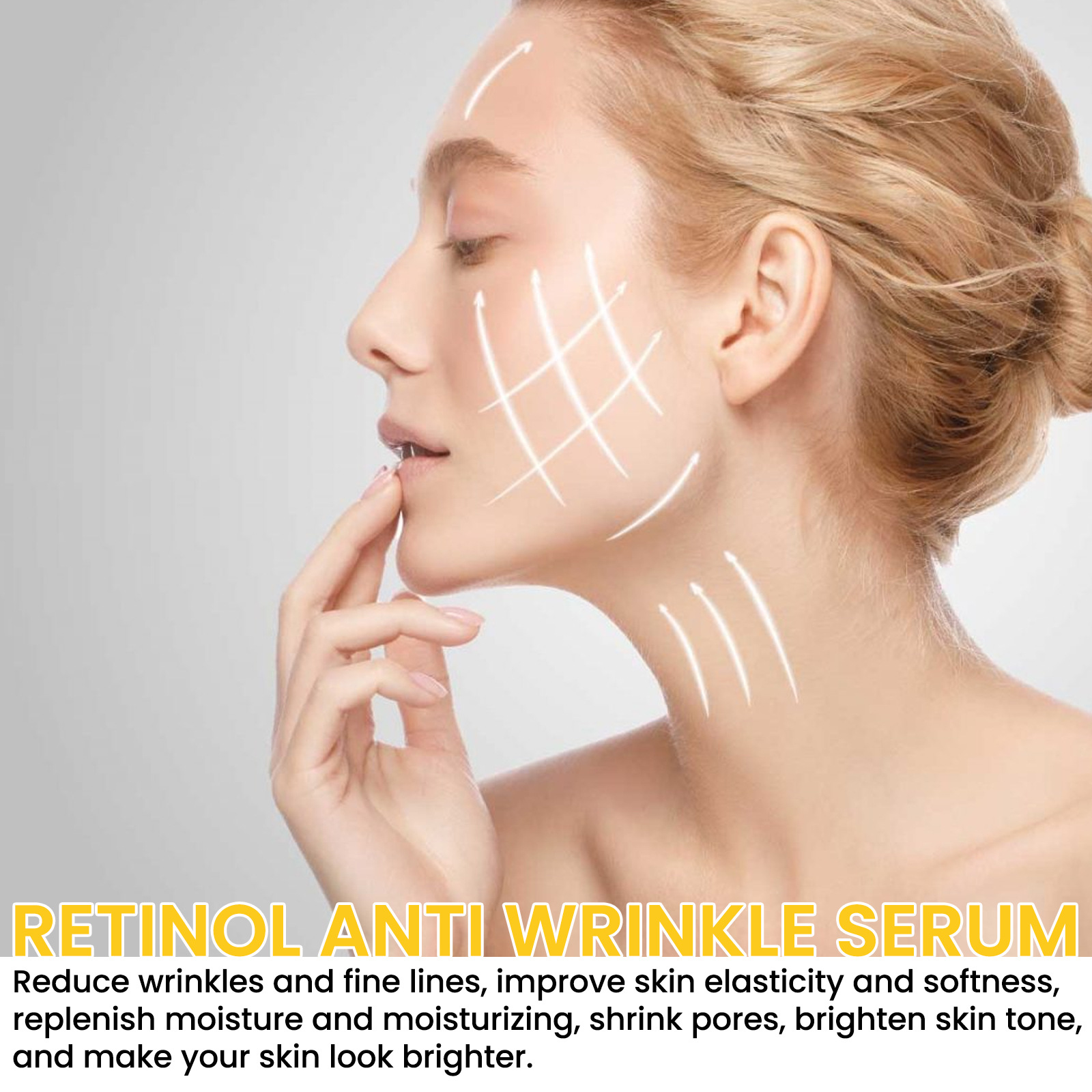 Retinol Anti Wrinkle Essence Instant Wrinkle Remover Face Serum Anti Aging Lifting Firming Fade Fine Lines Improves Skin Dullness Moisturize Beauty