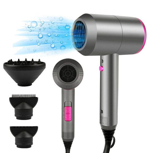 Hair Dryer 2000W Professional Powerful AC Motor Quick Drying Ionic Hair Dryer with 2 Speed 3 Heat Setting Cool Shot Button