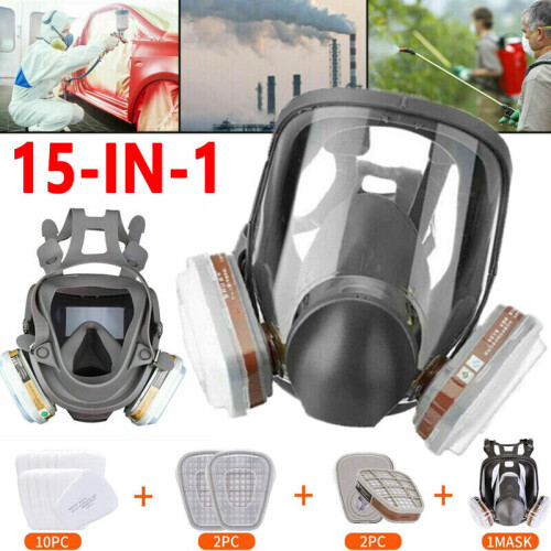 15in1 6800 Full Face Respirator Mask Activated Carbon Respirator Mask