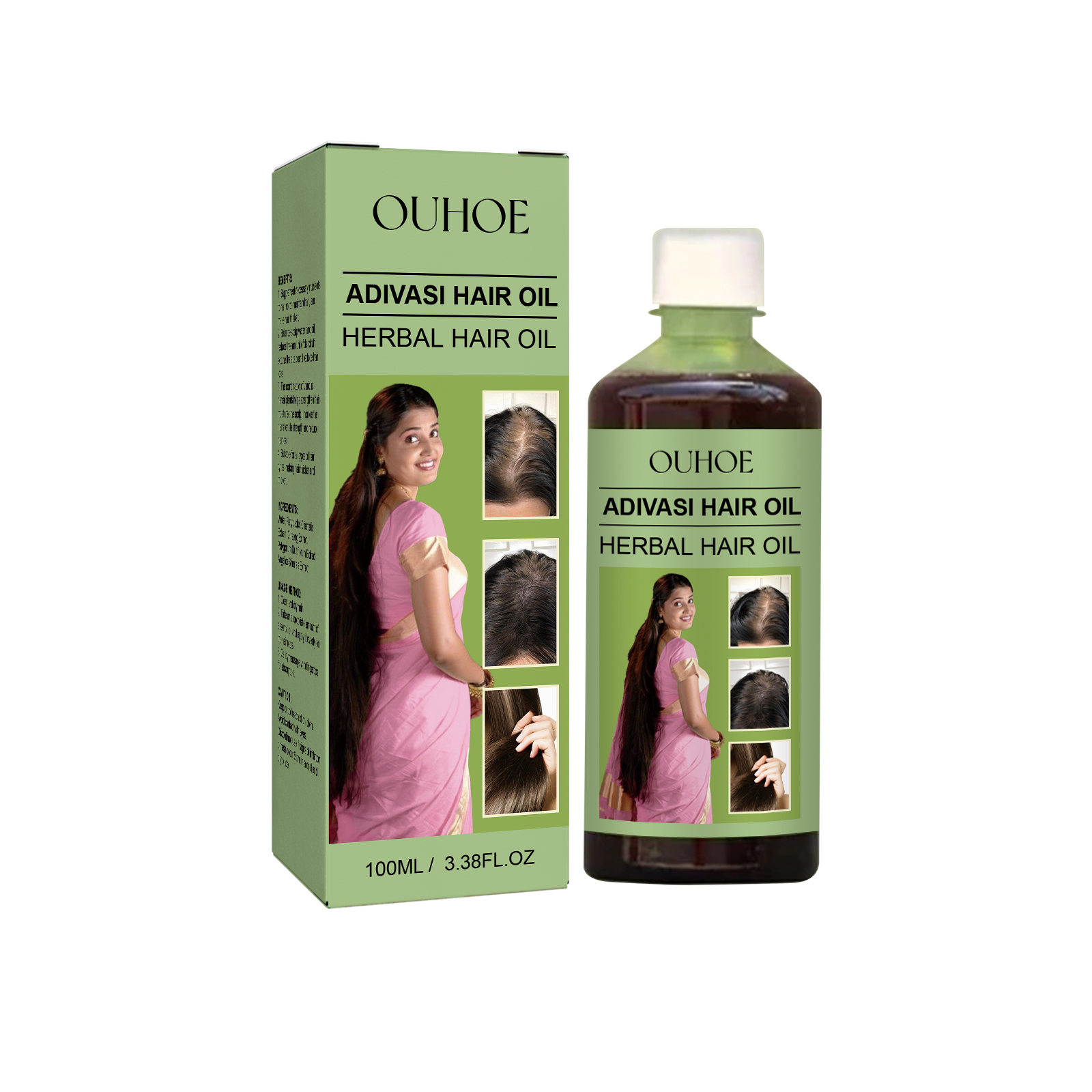 100ml Hair Growth Oil India Adivasi Herbal Hair Care Rosemary Repair Damaged Hydrate Moisturize Scalp Reduce Dandruff