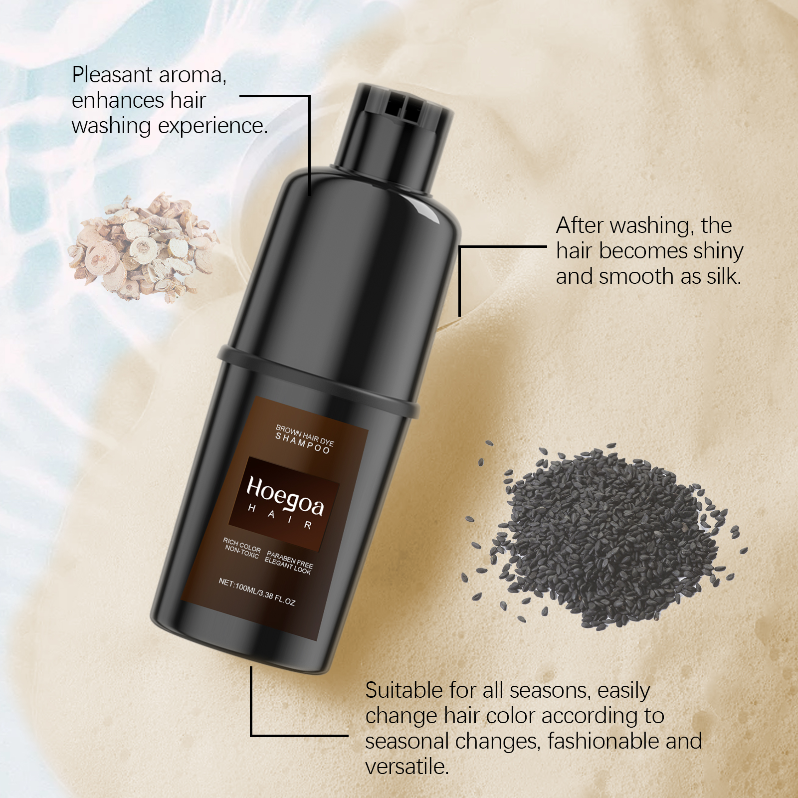 Instant Dye Shampoo DIY Hair Dye Red Color Repair Gray White Hair Non-Irritating Hair Coloring Shampoo For Men Women ﻿