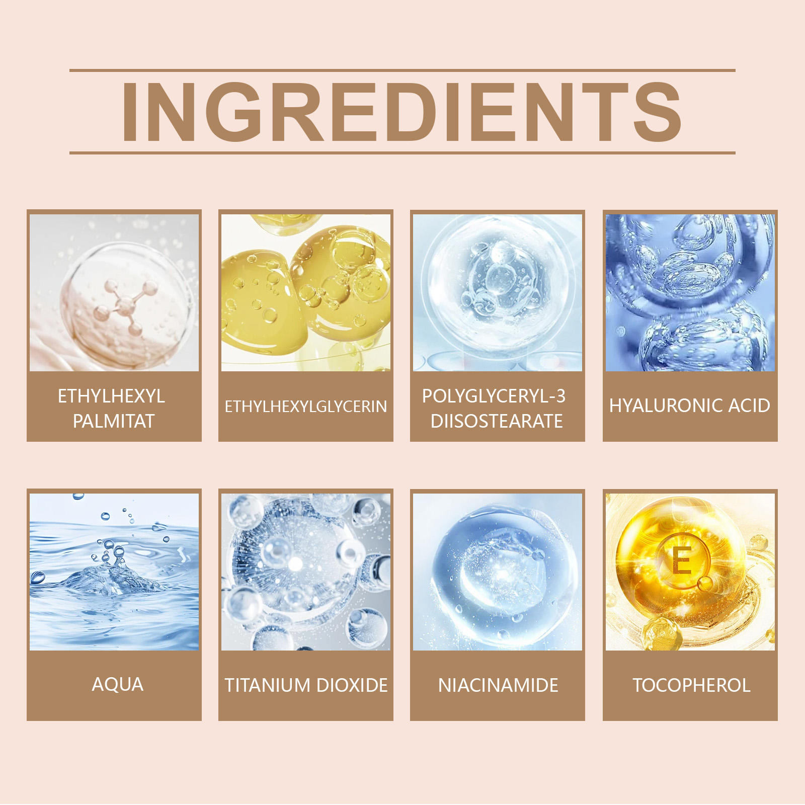 (Natural) Niacinamide Sunscreen Bb Cream Serie Spf30 Long Time Moisturize Full Coverage Color Changing ﻿Dark Skin Base Make up Foundation