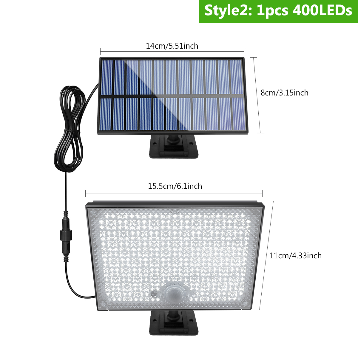 (172LED) Solar Lights Outdoor with Motion Sensor Solar Flood Lights Waterproof Dusk to Dawn Solar Powered Security Spot Lights for Porch