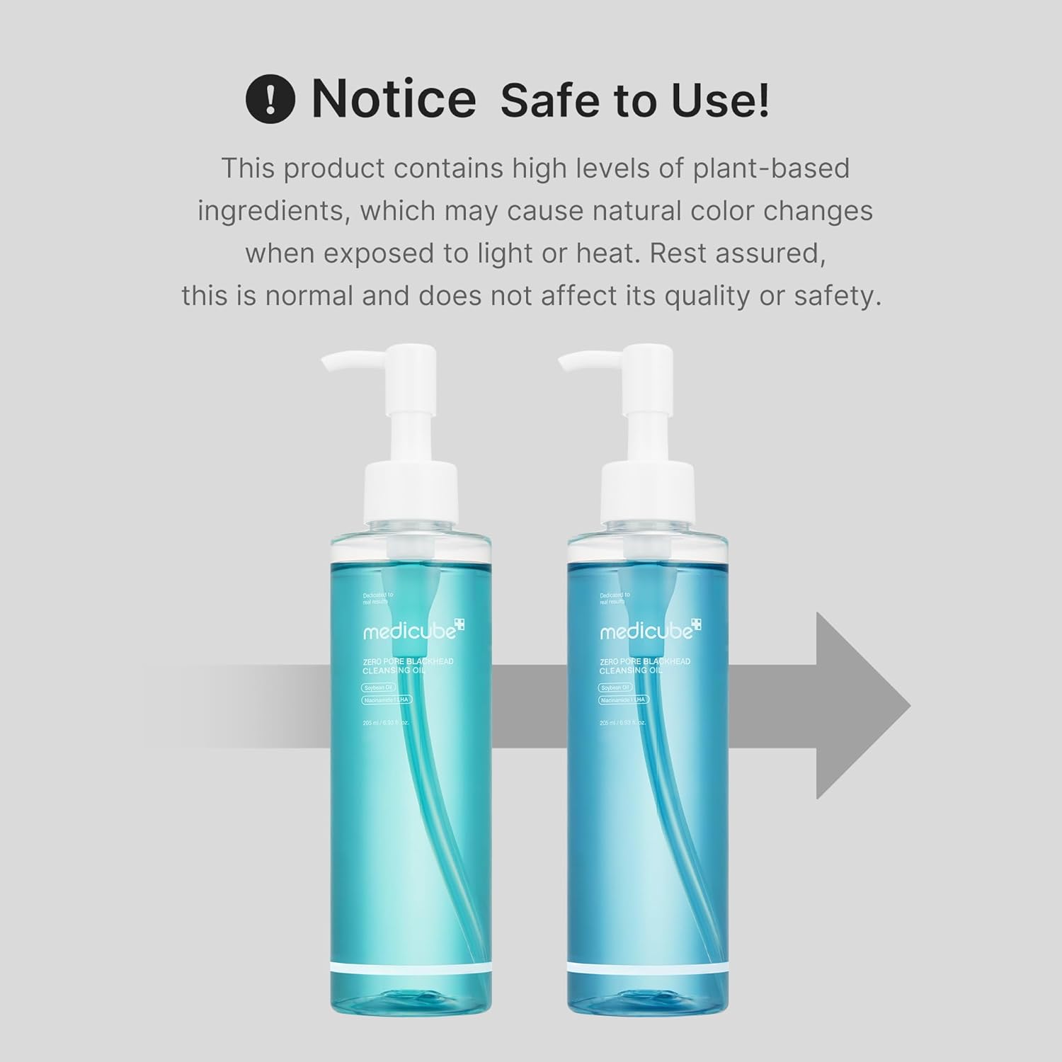 medicube Zero Pore Blackhead Cleansing Oil Makeup Remover for all skin types Daily Moisture Facial Cleanser Low-Irritation Korean Skin Care 205ml