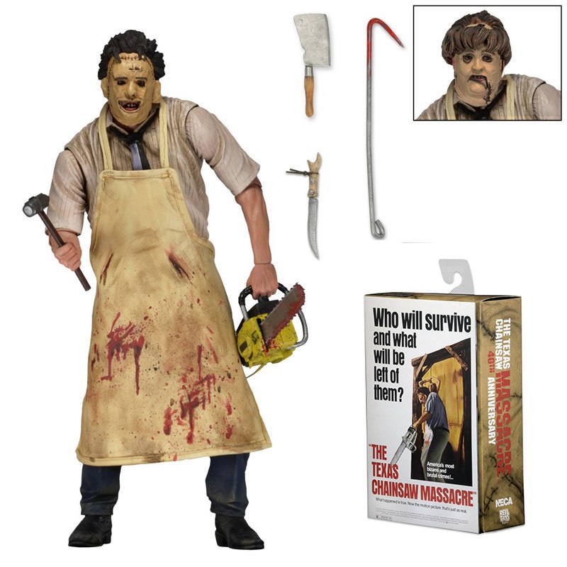 NECA Texas Chainsaw Massacre Leatherface 40Th Anniversary Edition Action Figure Model For Collection Or Display Decoration
