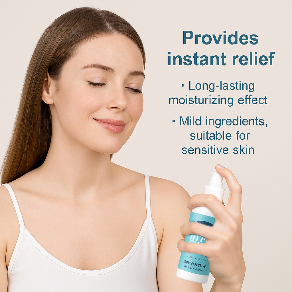 Hypochlorous Acid Spray Facial Mist Hydrating Soothing Refreshing For Daily Skin Care And Moisture Balance 100ml