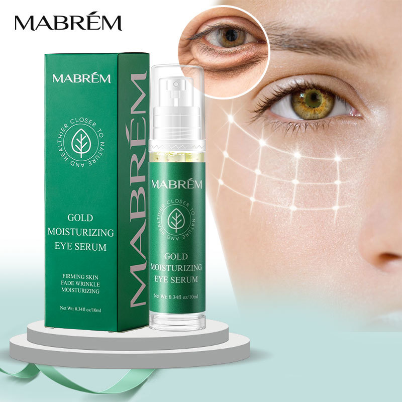 4K Gold Eye Serum Moisturizing Hydrating For Fine Lines Dark Circles Daily Care 10ml