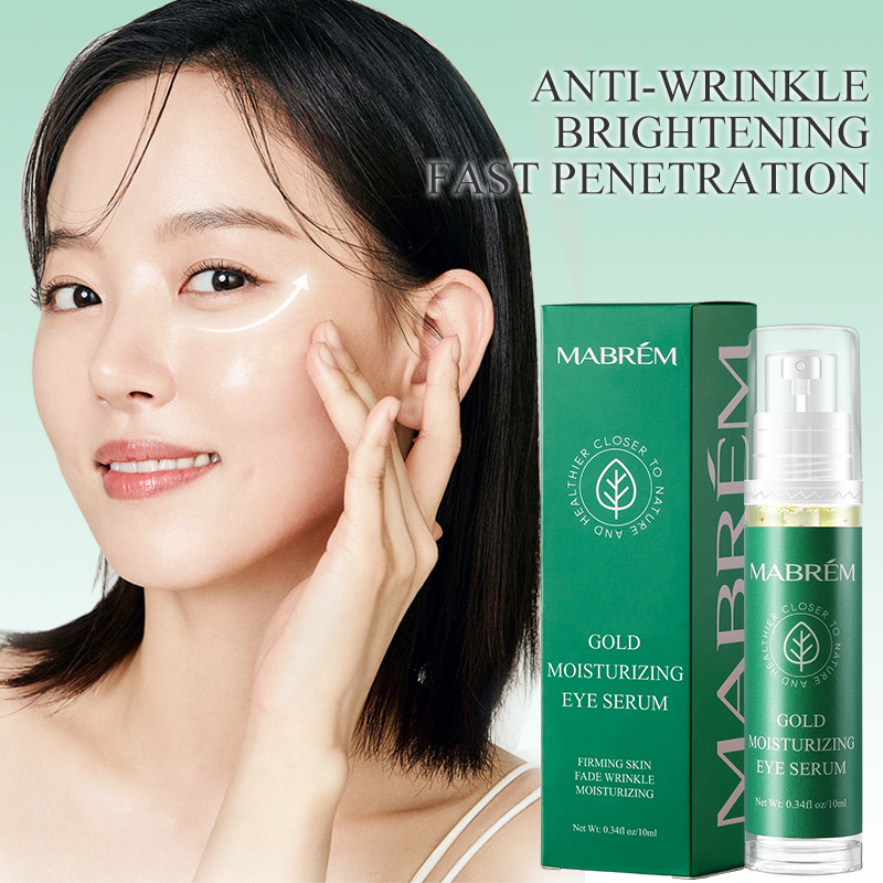 4K Gold Eye Serum Moisturizing Hydrating For Fine Lines Dark Circles Daily Care 10ml