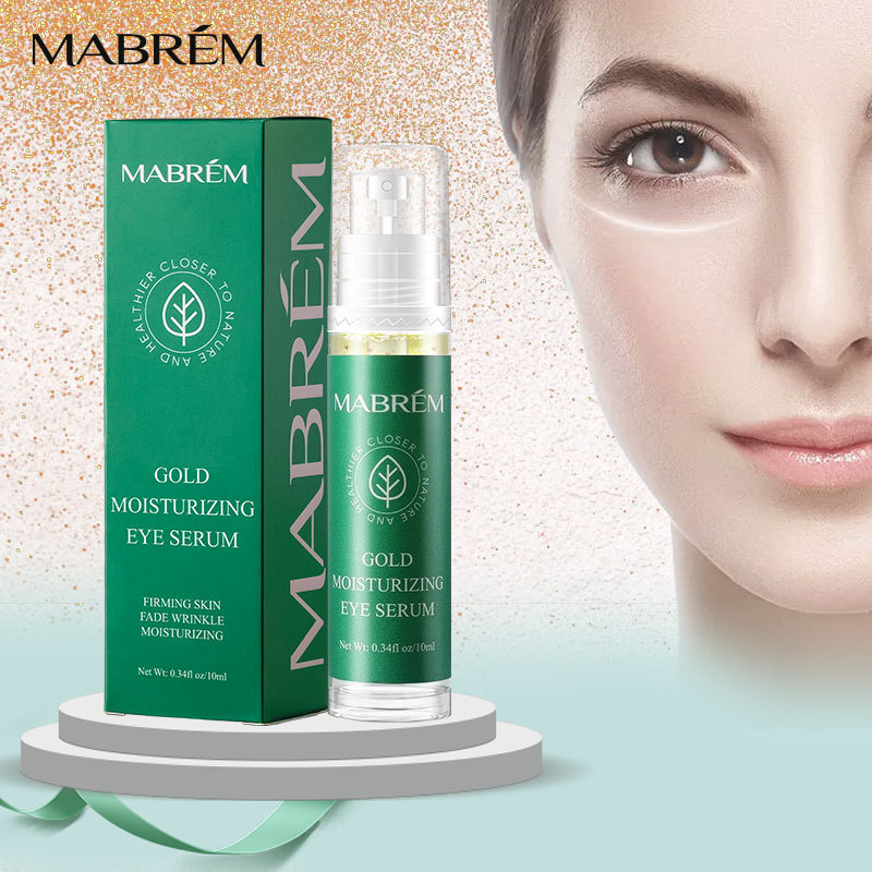 4K Gold Eye Serum Moisturizing Hydrating For Fine Lines Dark Circles Daily Care 10ml