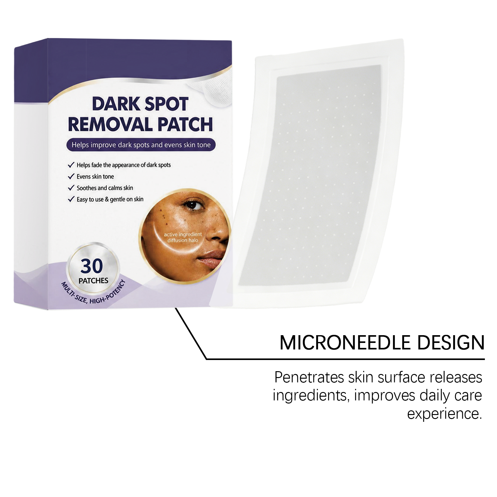 Facial Blemish Care Patch Multi Effect Plant Extract Formula Invisible Portable Day Night Protection Patch Design Facial Care