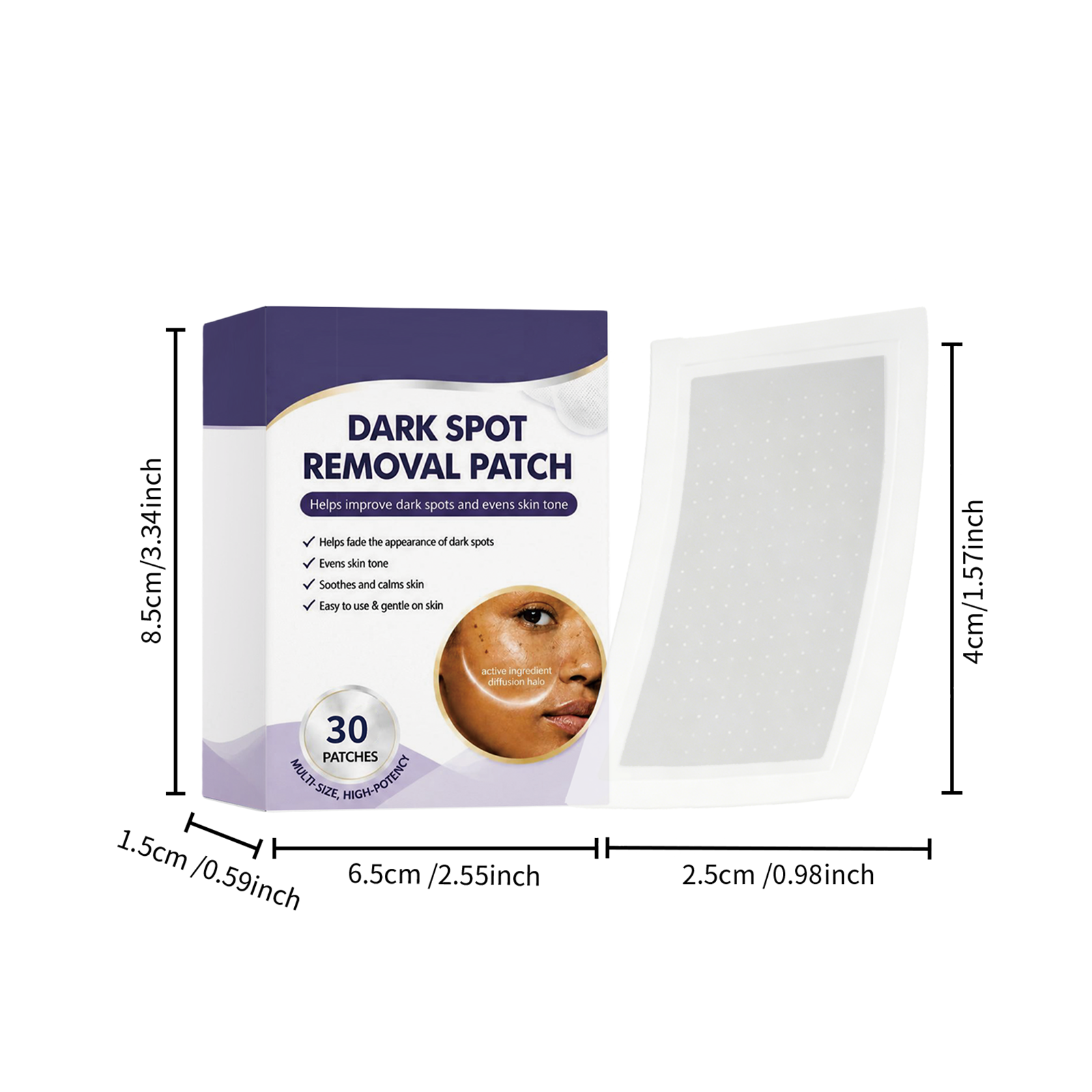Facial Blemish Care Patch Multi Effect Plant Extract Formula Invisible Portable Day Night Protection Patch Design Facial Care
