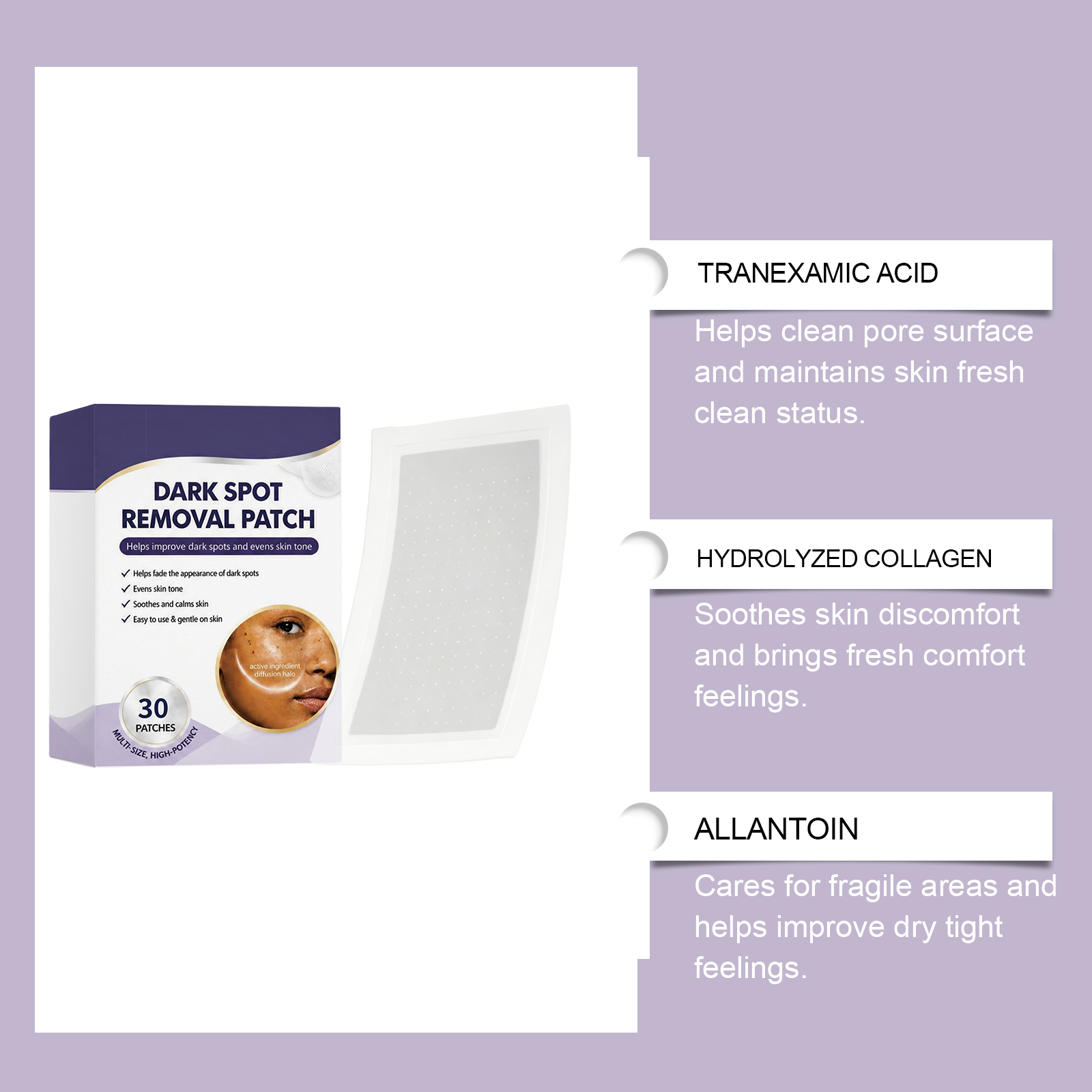 Facial Blemish Care Patch Multi Effect Plant Extract Formula Invisible Portable Day Night Protection Patch Design Facial Care