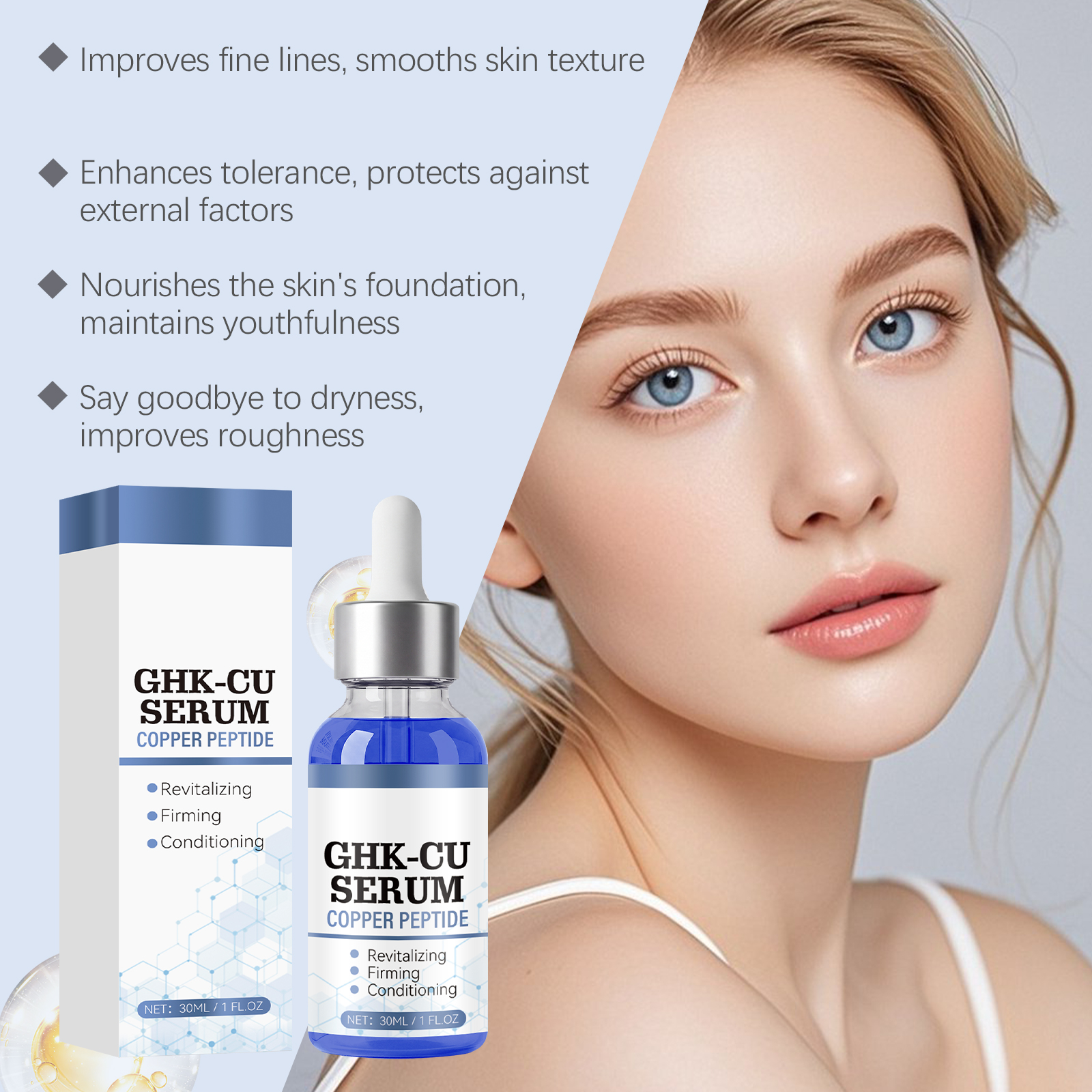 Facial Essence Liquid Containing Active Ingredients Smooth Texture Fast Absorption Gentle For Daily Full Face Skin Care