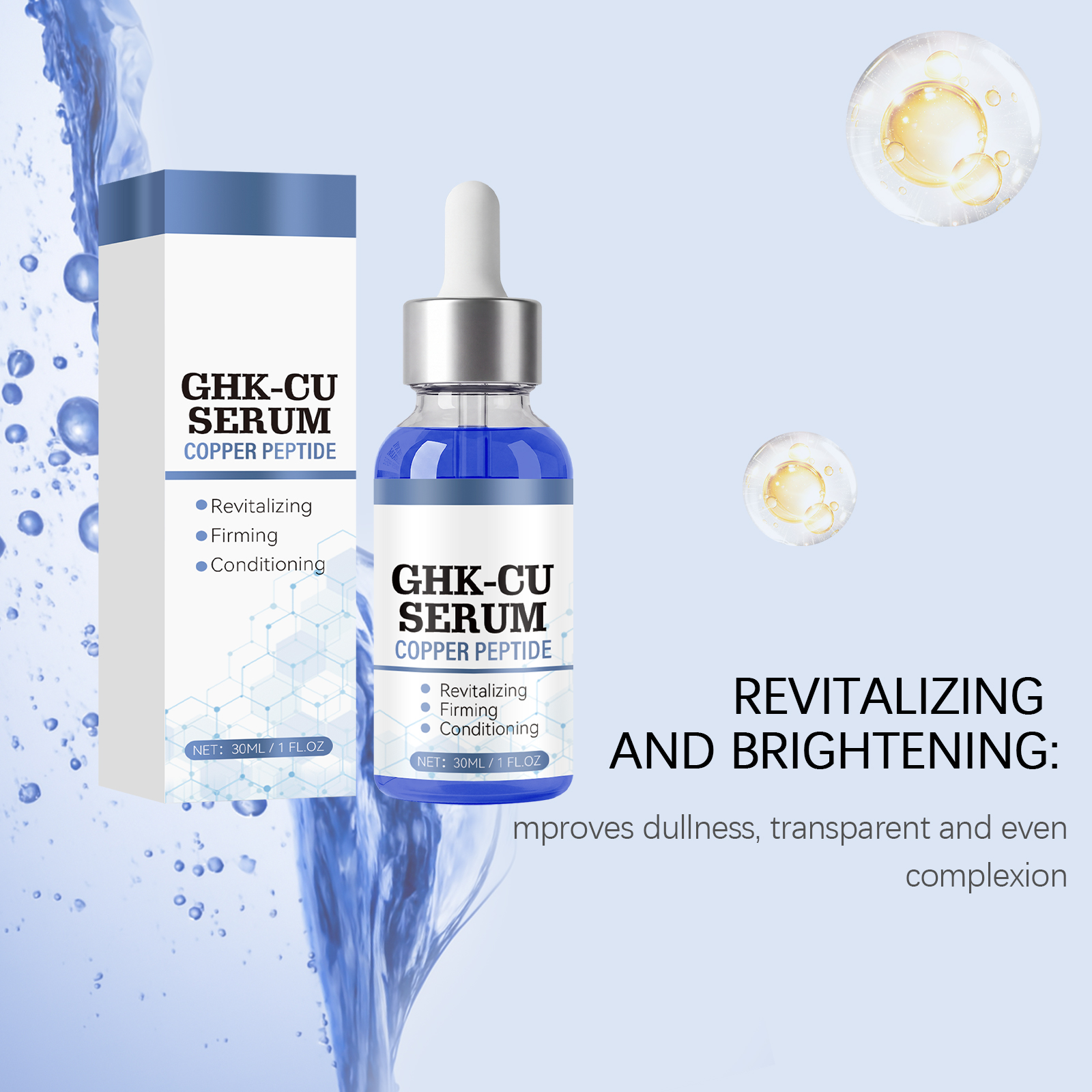 Facial Essence Liquid Containing Active Ingredients Smooth Texture Fast Absorption Gentle For Daily Full Face Skin Care