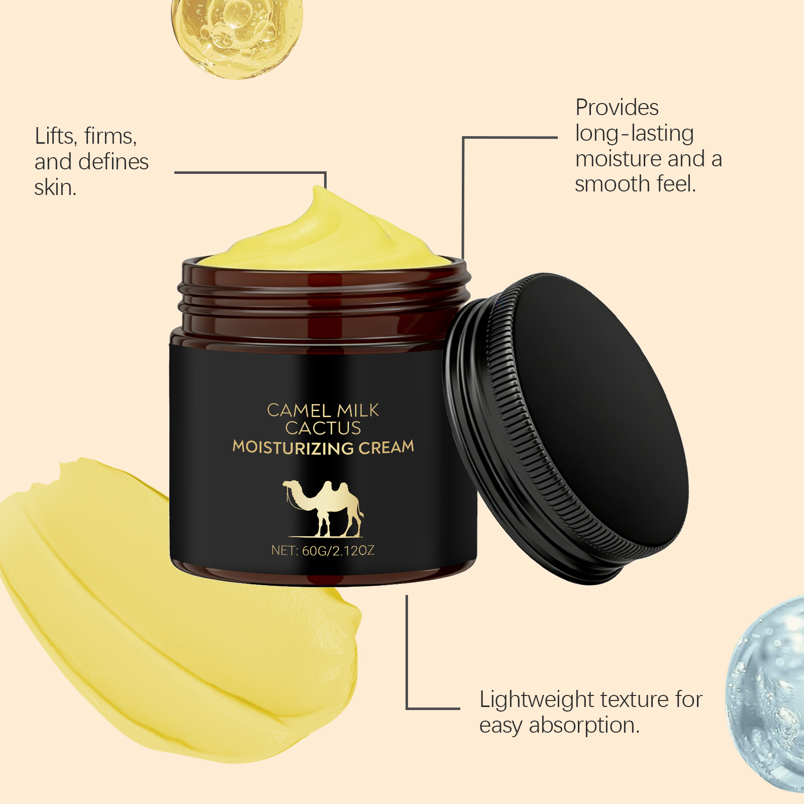 Brightening Moisturizing Cream Mild Hydrating Soft Refreshing Daily Facial Skin Care