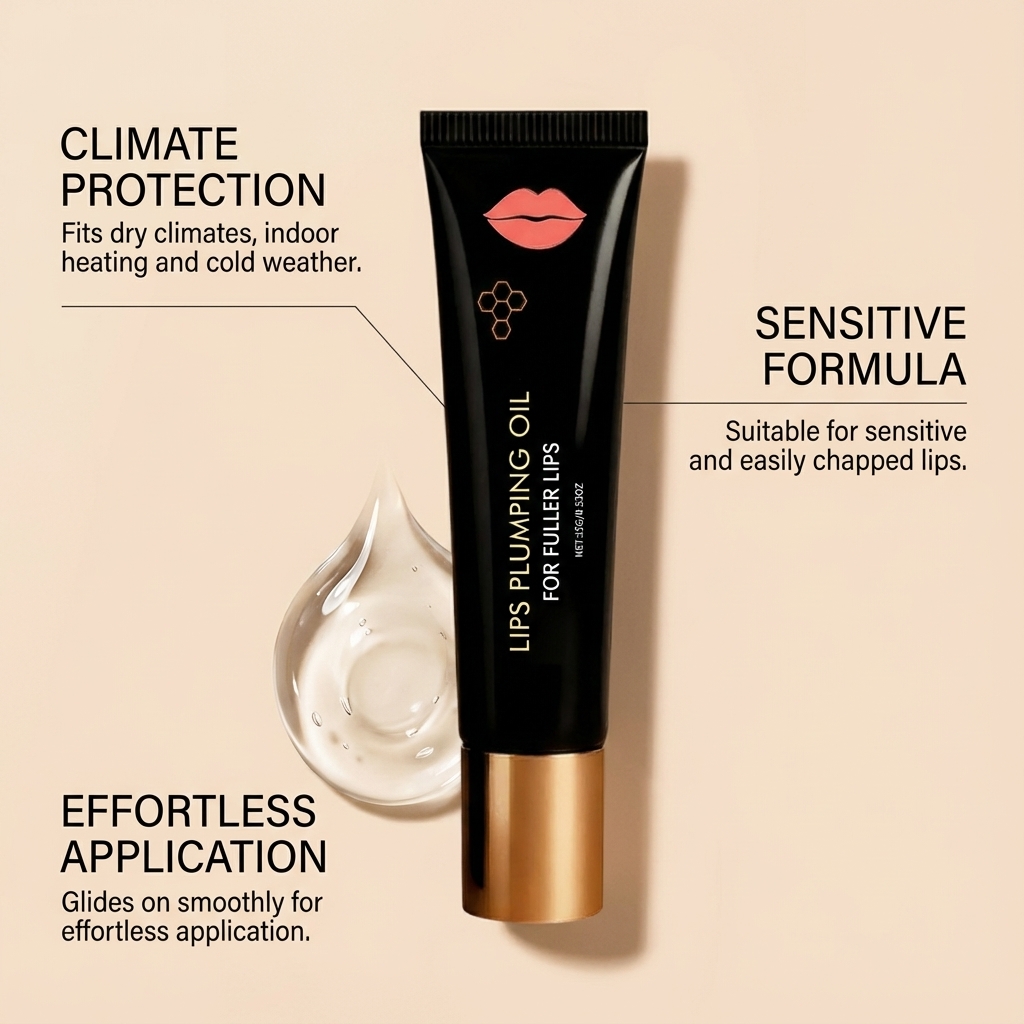 Moisturizing Plumping Lip Oil Light Soft Hydrating Nonsticky Daily Lip Care