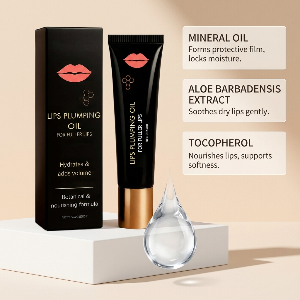 Moisturizing Plumping Lip Oil Light Soft Hydrating Nonsticky Daily Lip Care