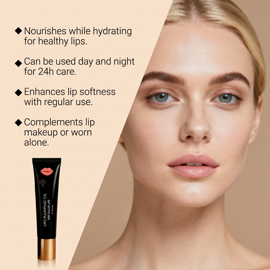 Moisturizing Plumping Lip Oil Light Soft Hydrating Nonsticky Daily Lip Care