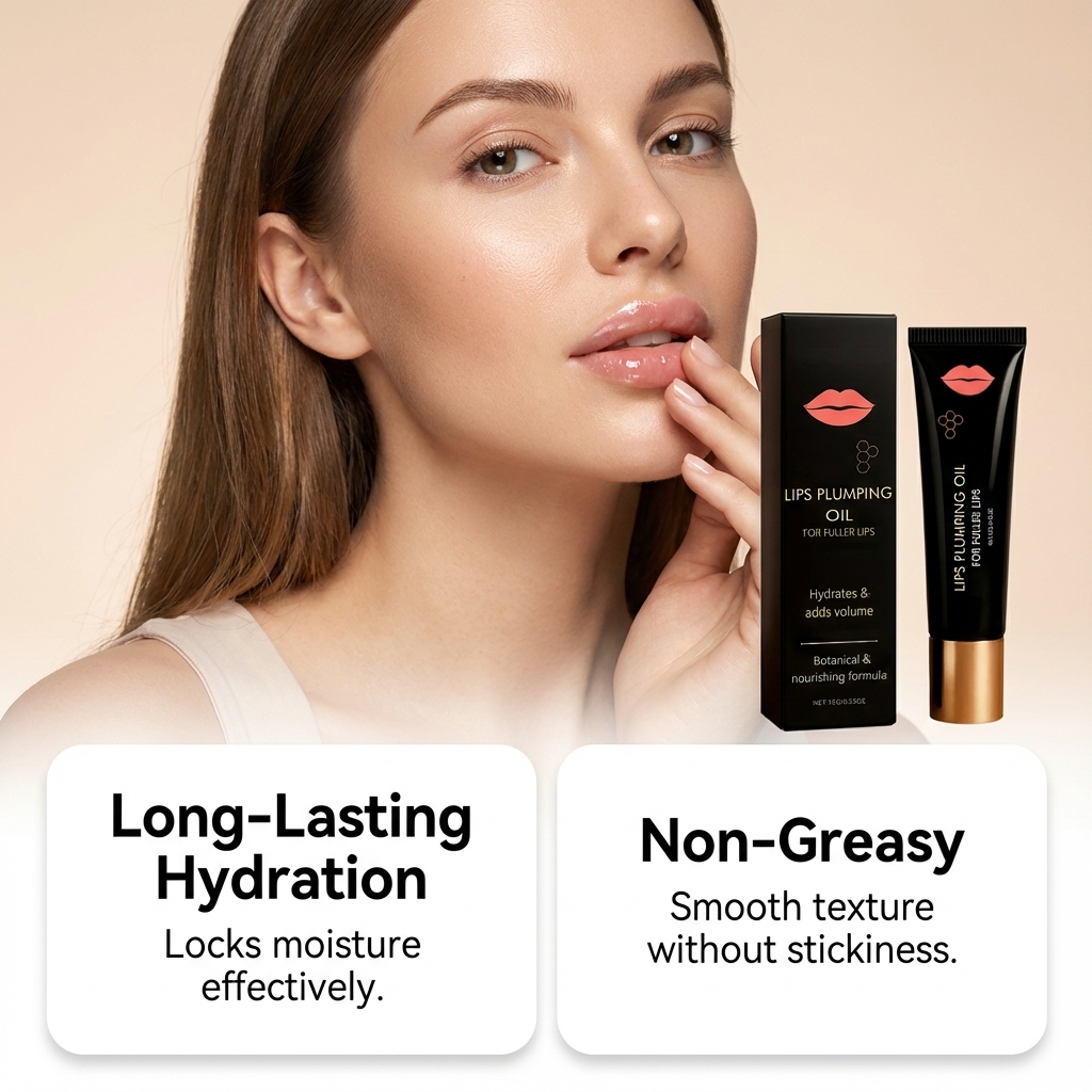 Moisturizing Plumping Lip Oil Light Soft Hydrating Nonsticky Daily Lip Care