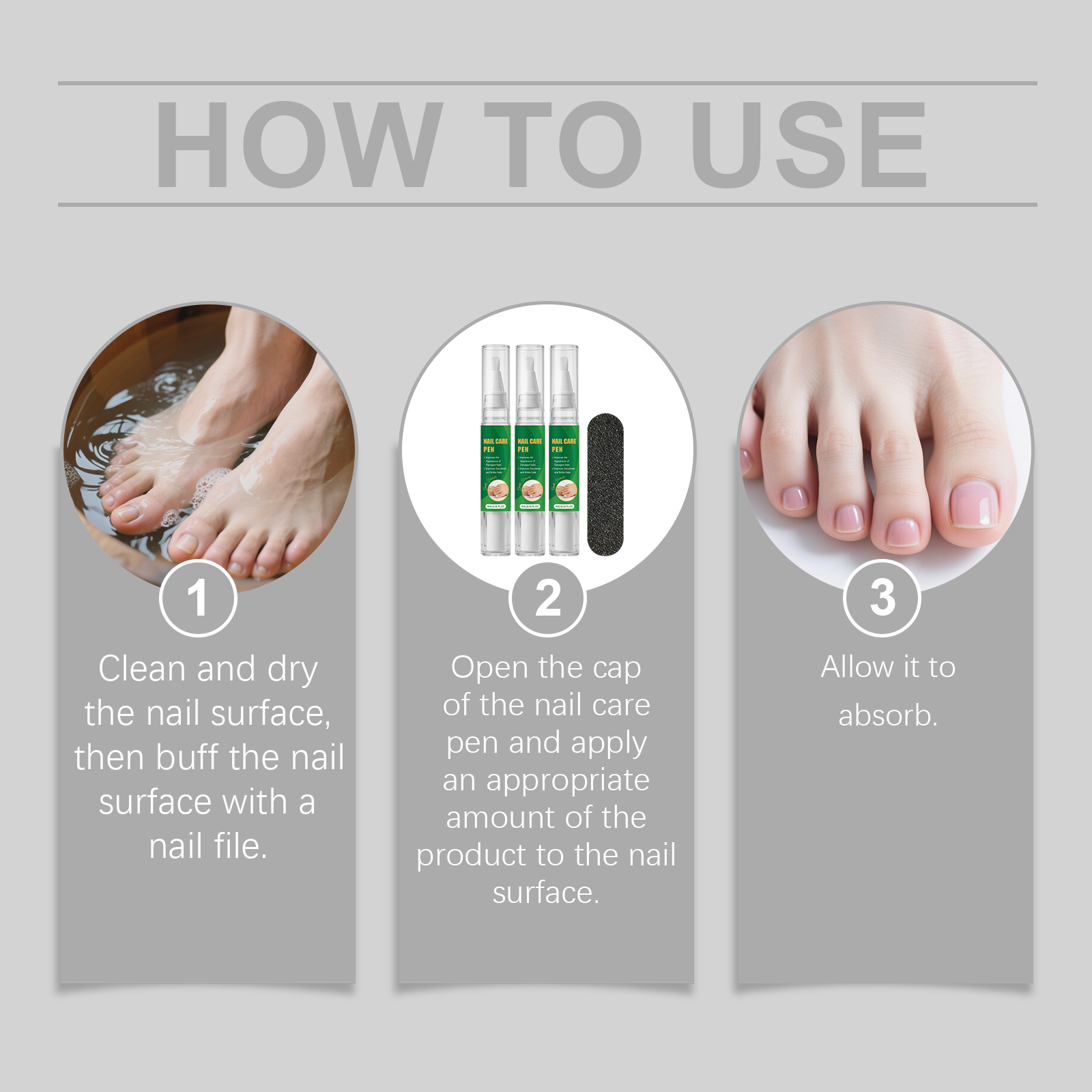 Nail Care Pen Set Moisturizing Water Lock Comfortable Cuticle Smooth Texture Daily Nail Maintenance Kit