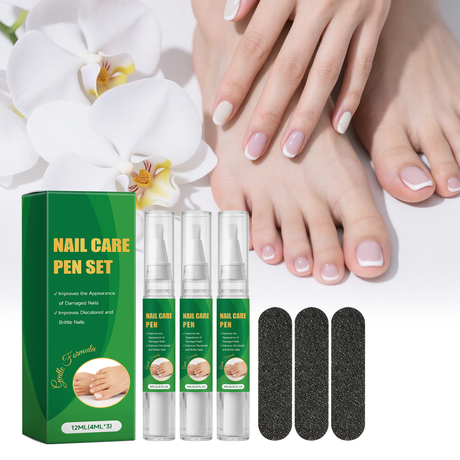 Nail Care Pen Set Moisturizing Water Lock Comfortable Cuticle Smooth Texture Daily Nail Maintenance Kit
