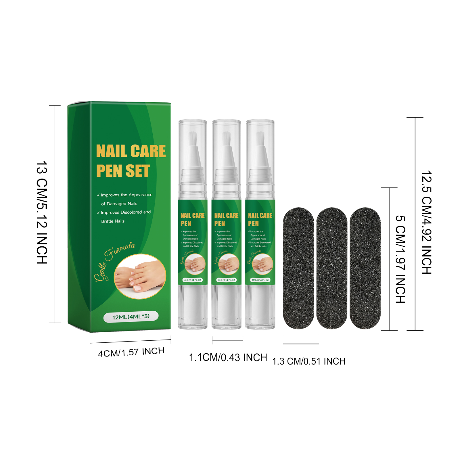 Nail Care Pen Set Moisturizing Water Lock Comfortable Cuticle Smooth Texture Daily Nail Maintenance Kit