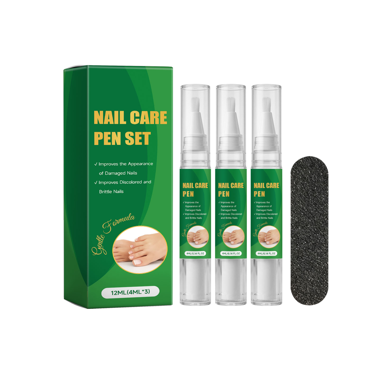 Nail Care Pen Set Moisturizing Water Lock Comfortable Cuticle Smooth Texture Daily Nail Maintenance Kit