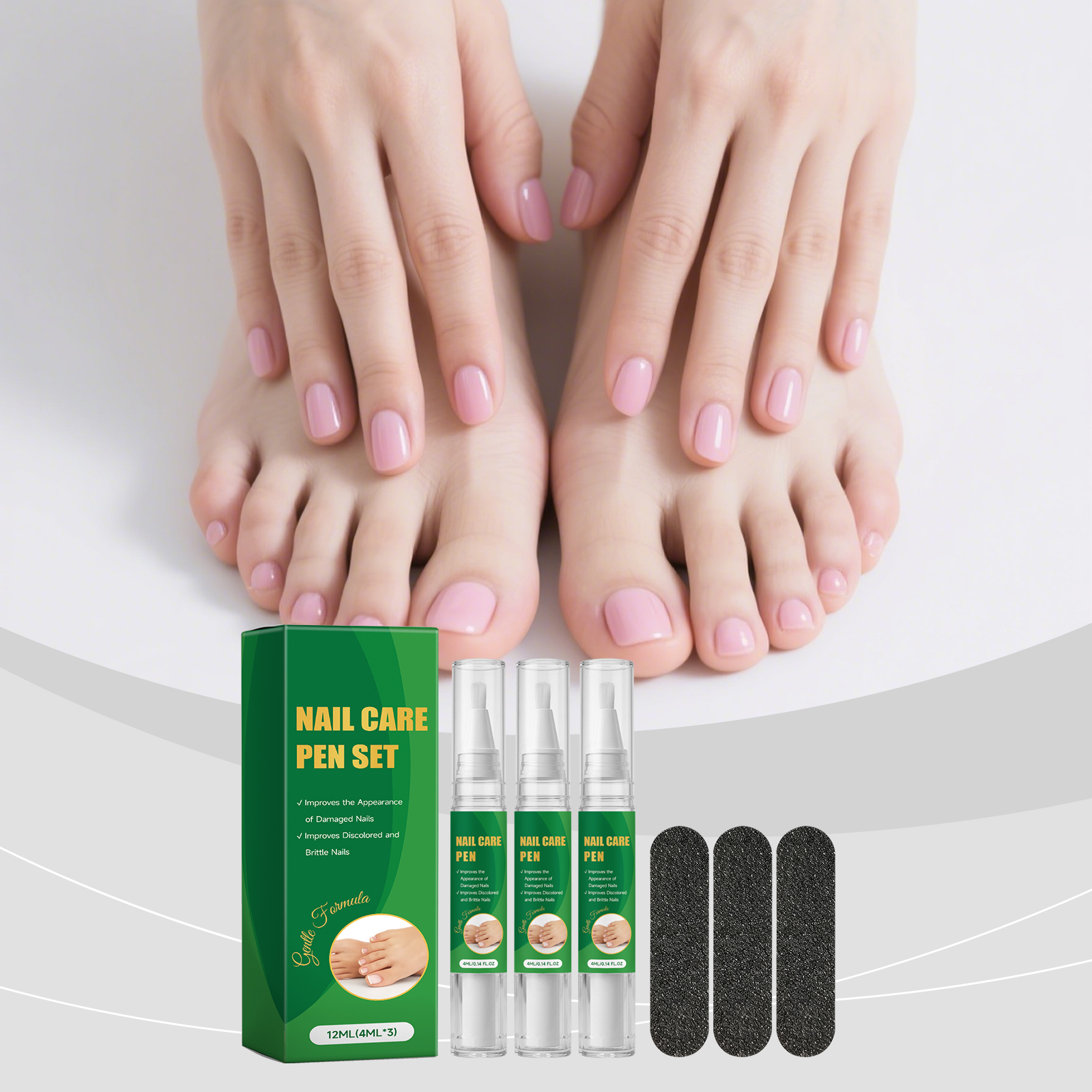 Nail Care Pen Set Moisturizing Water Lock Comfortable Cuticle Smooth Texture Daily Nail Maintenance Kit