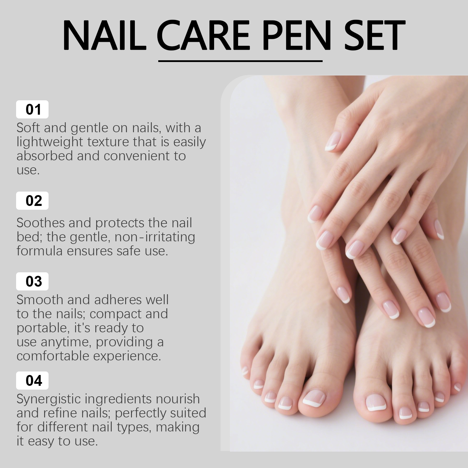 Nail Care Pen Set Moisturizing Water Lock Comfortable Cuticle Smooth Texture Daily Nail Maintenance Kit