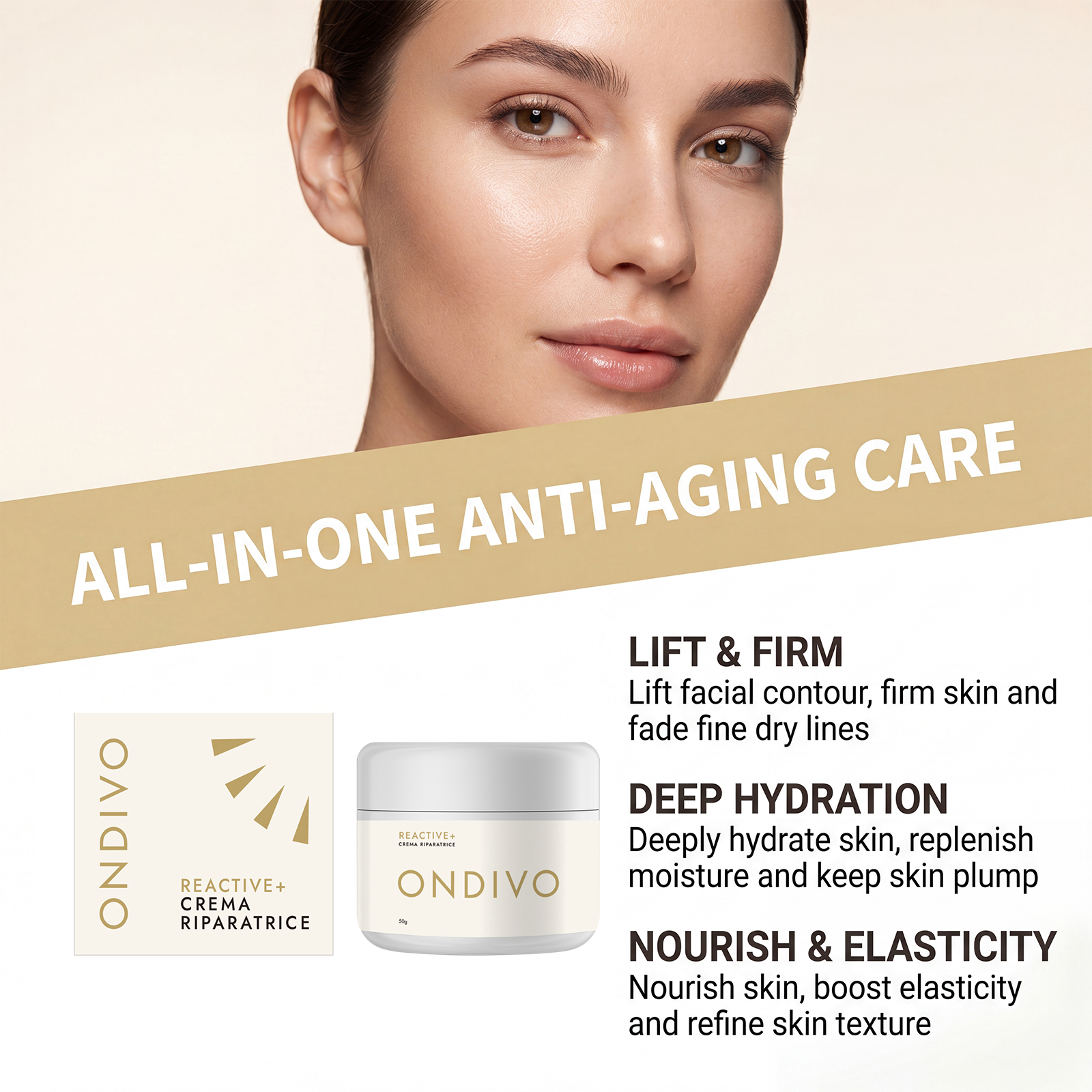 Moisturizing Cream Light Texture Mild Fast Absorb Soft Smooth Fine Plump Day Night