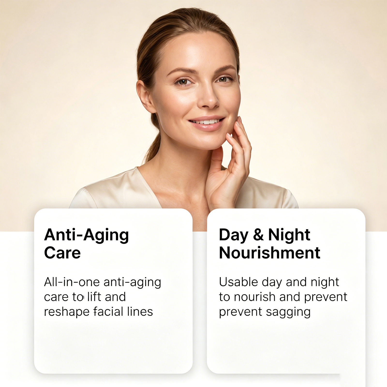 Moisturizing Cream Light Texture Mild Fast Absorb Soft Smooth Fine Plump Day Night