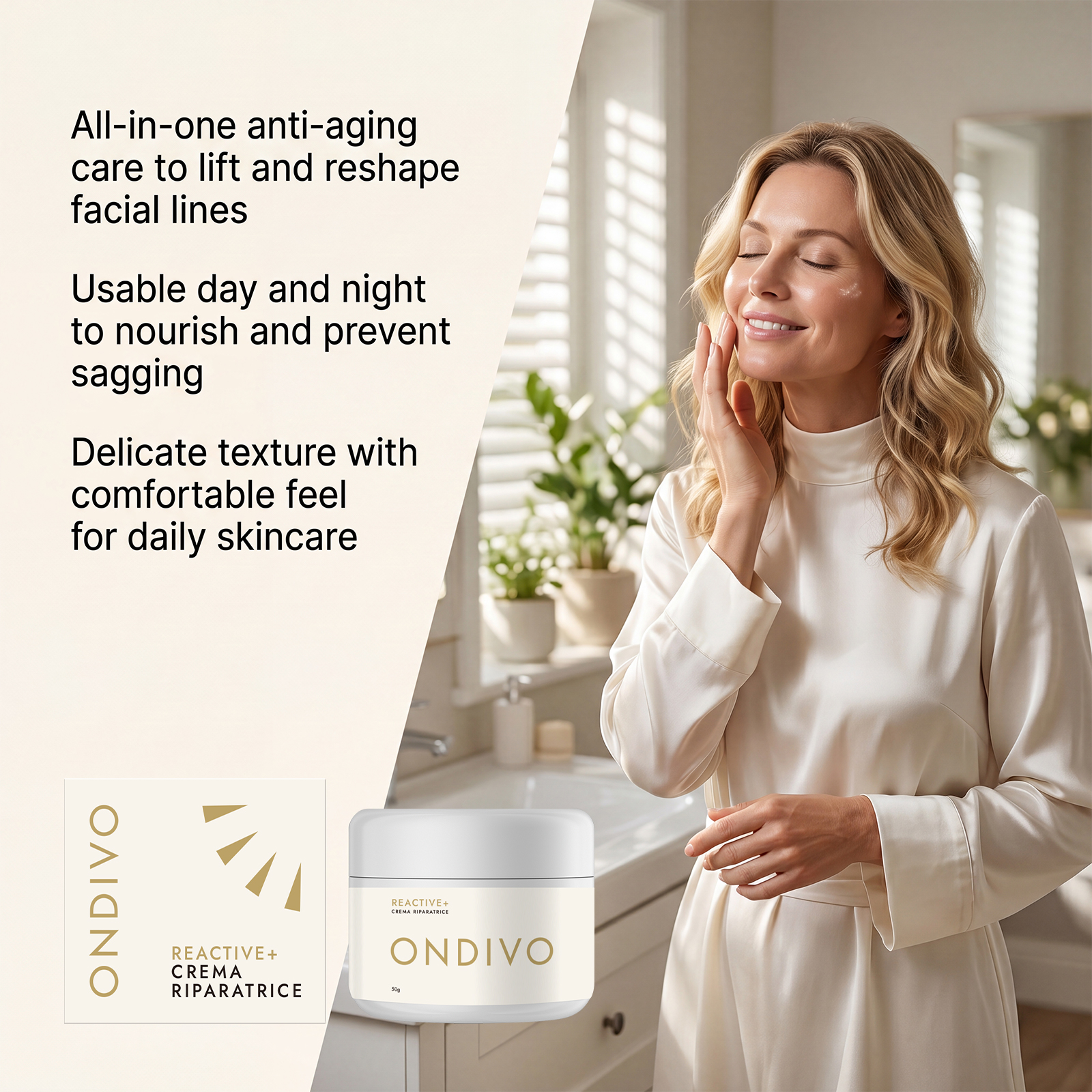 Moisturizing Cream Light Texture Mild Fast Absorb Soft Smooth Fine Plump Day Night
