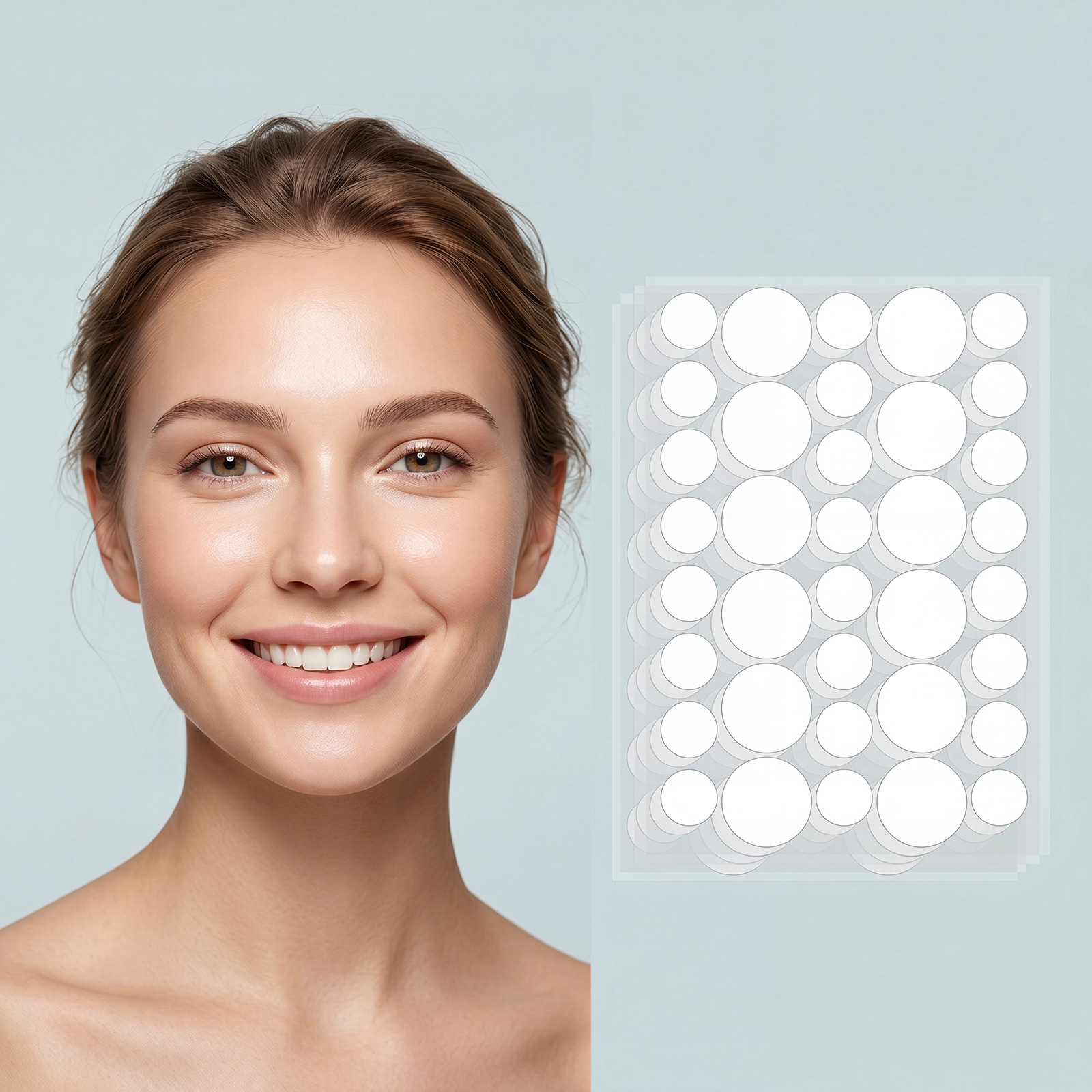 Facial Body Smoothing Care Patch Mild Skin Friendly Breathable Clean Acne Daily Day Night Skin Treatment