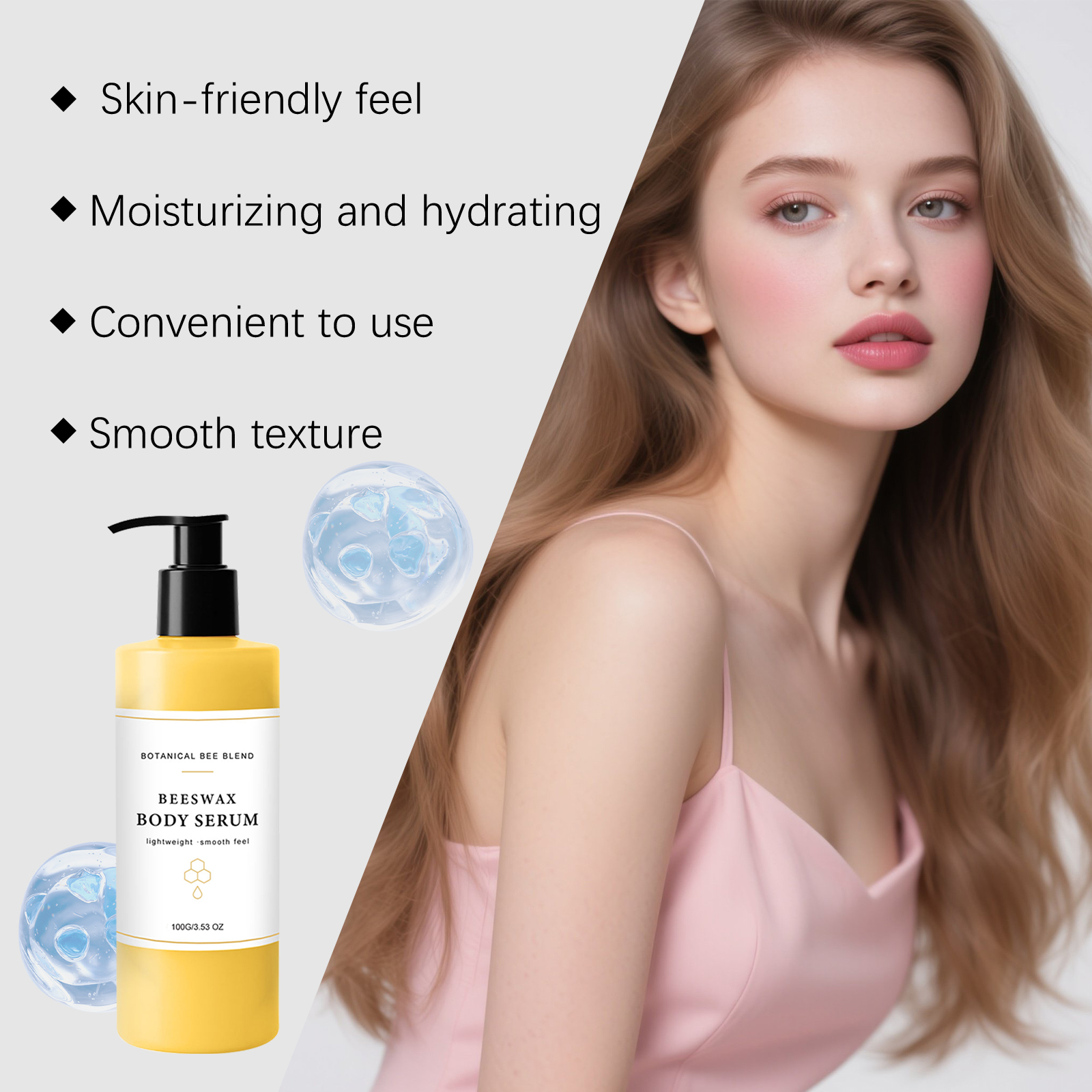 Beeswax Silky Body Essence Smooth Texture Plant Fragrance Full Body Use Long Lasting Moisturizing Skin Care