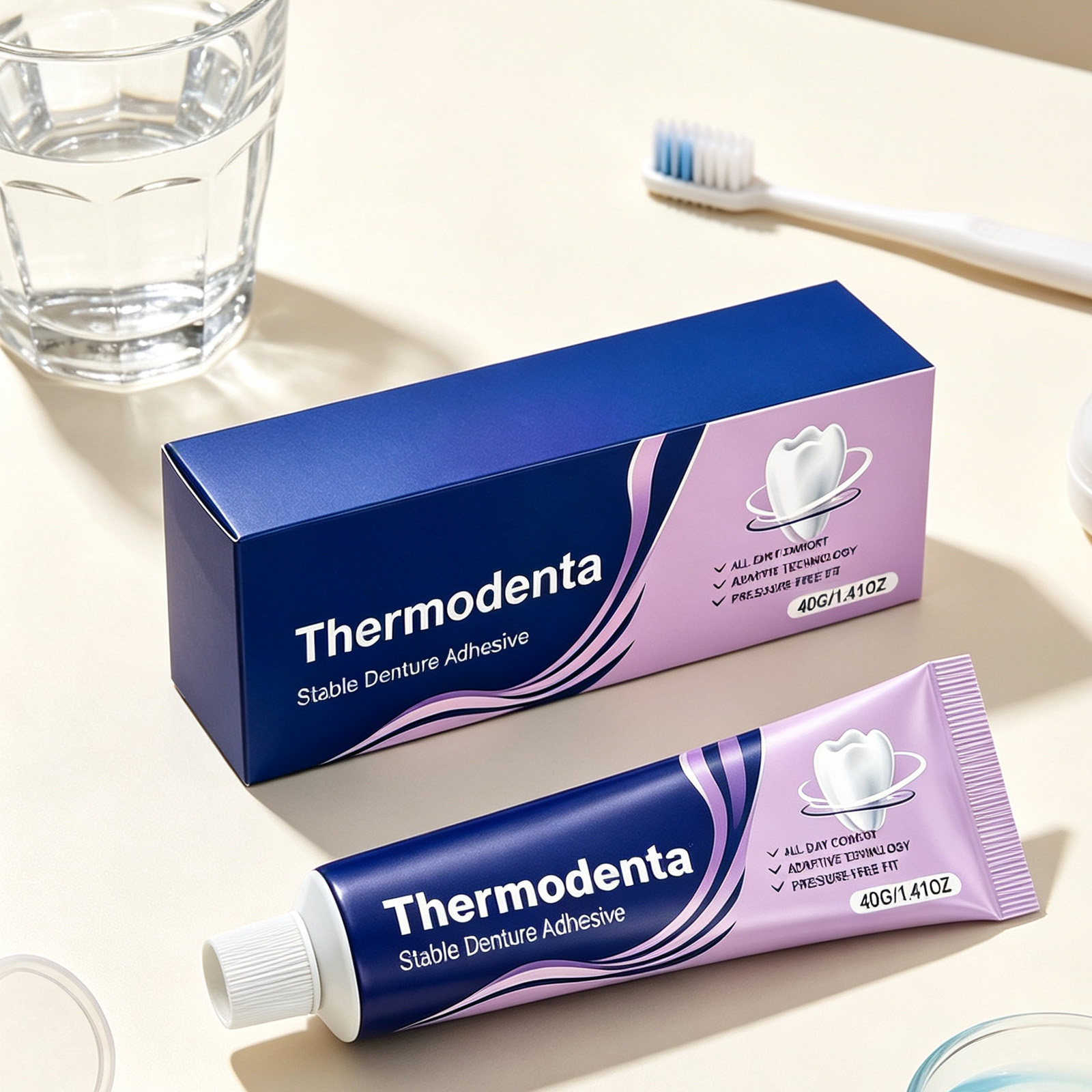 Long Lasting Denture Adhesive For Secure Fixation Of Removable Oral Prosthesis