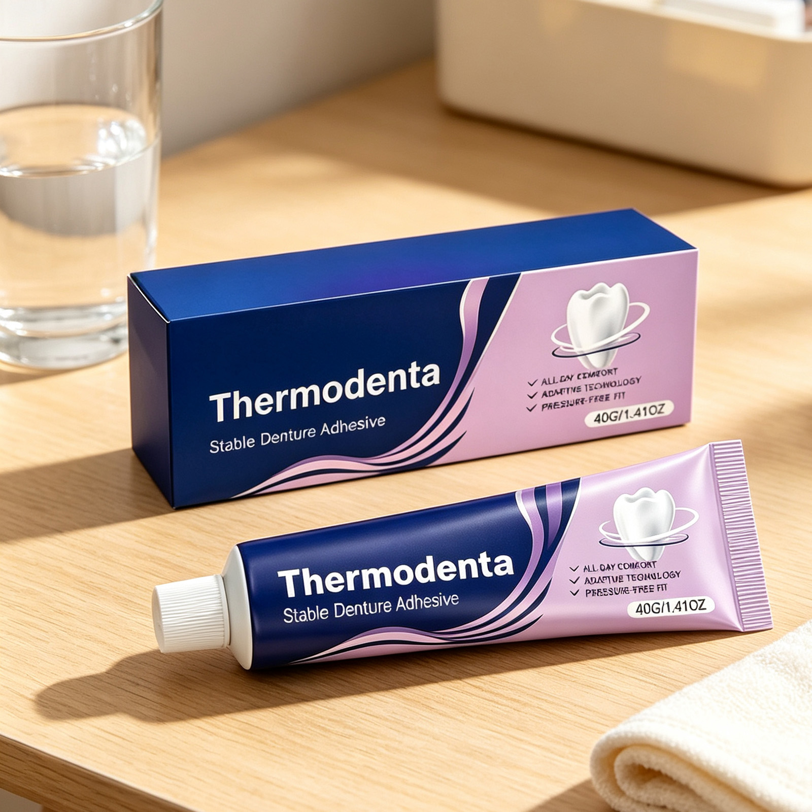 Long Lasting Denture Adhesive For Secure Fixation Of Removable Oral Prosthesis