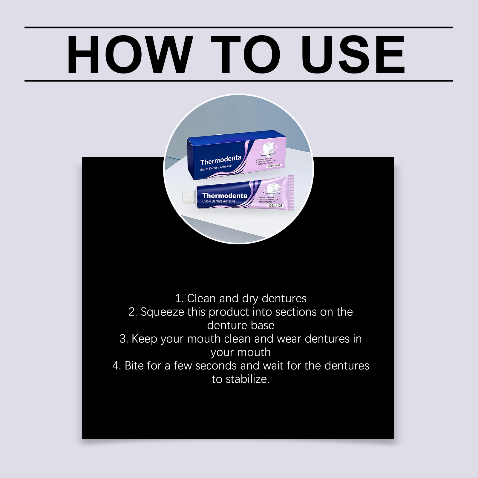 Long Lasting Denture Adhesive For Secure Fixation Of Removable Oral Prosthesis