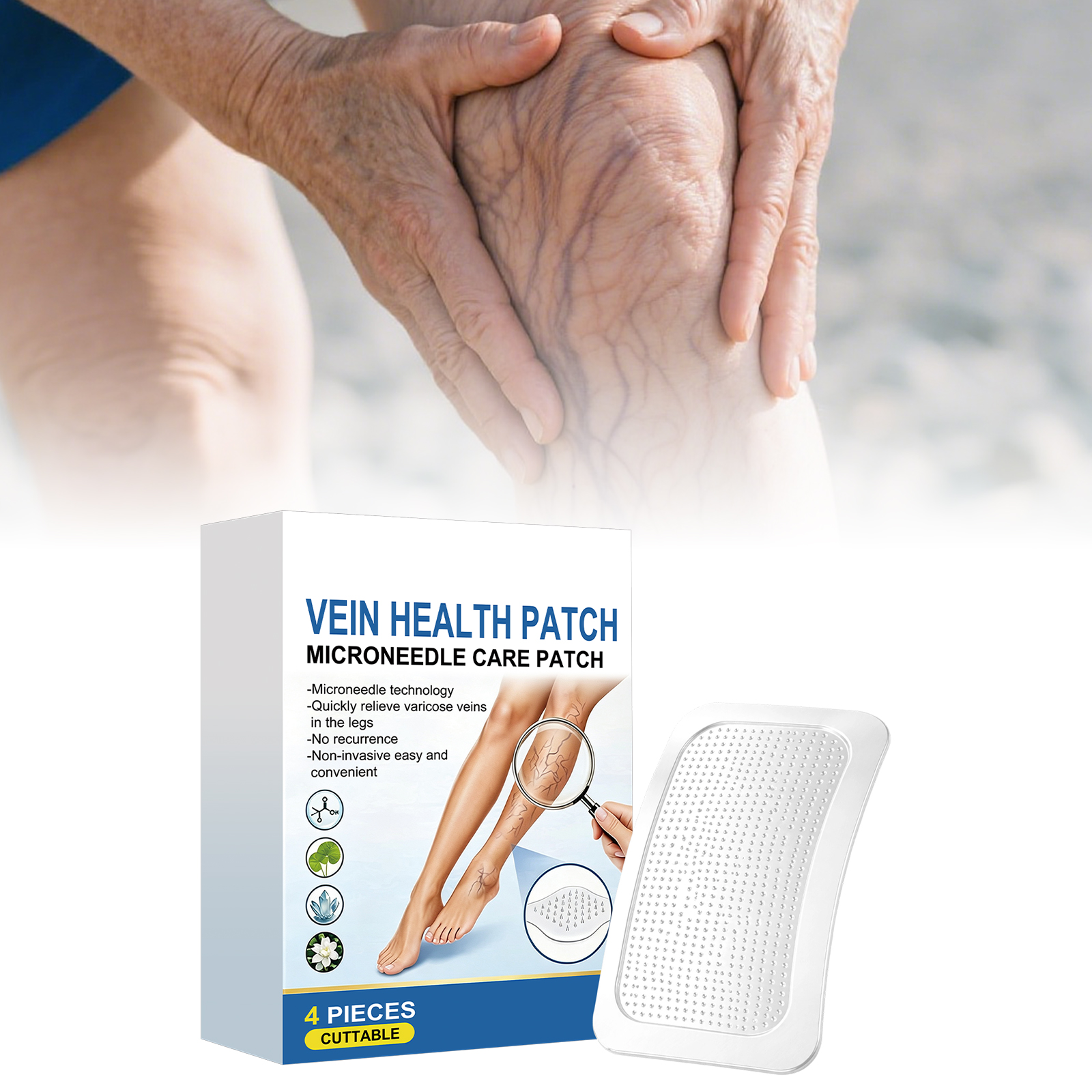 Leg Care Patch Moisturizing Hydrating Gentle Soft Skin Friendly Comfortable Body Daily Portable Leg Care