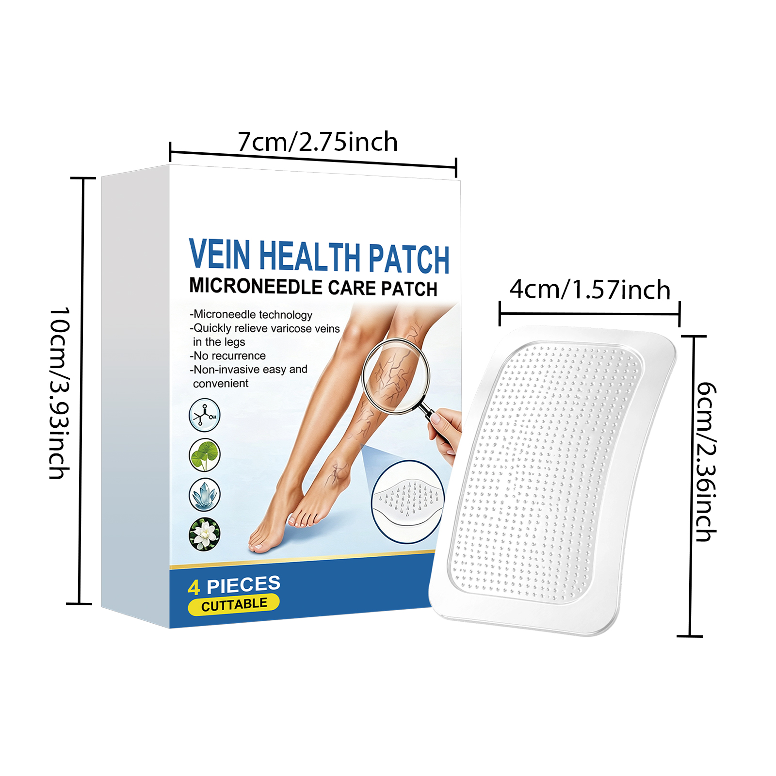 Leg Care Patch Moisturizing Hydrating Gentle Soft Skin Friendly Comfortable Body Daily Portable Leg Care
